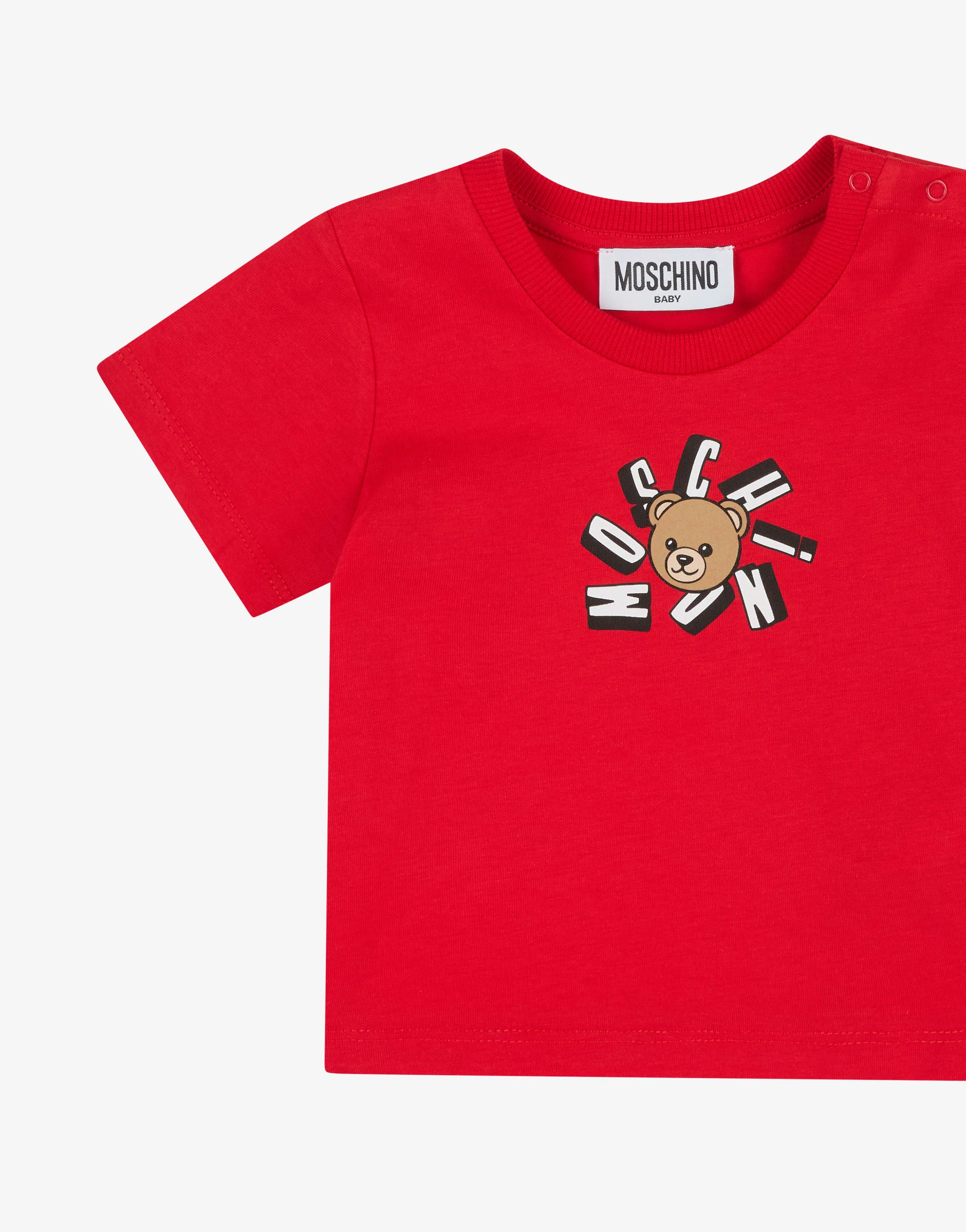 T-shirt in jersey di cotone Moschino Teddy Bear - Image 3
