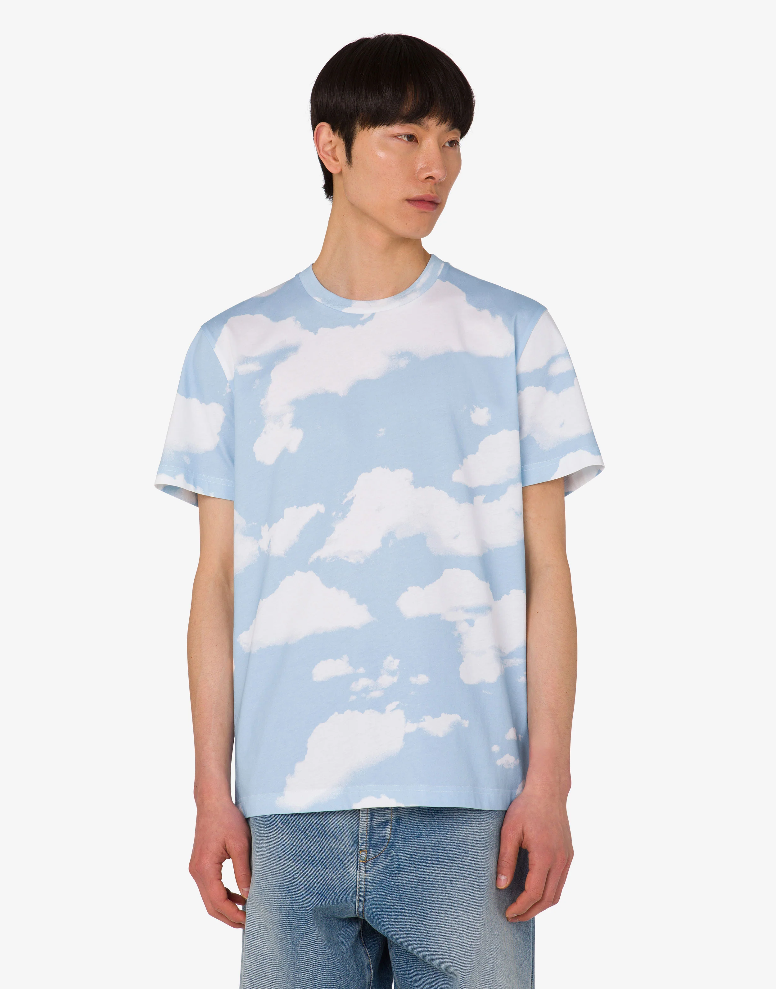 T-shirt in jersey di cotone organico Archive Clouds - Image 3