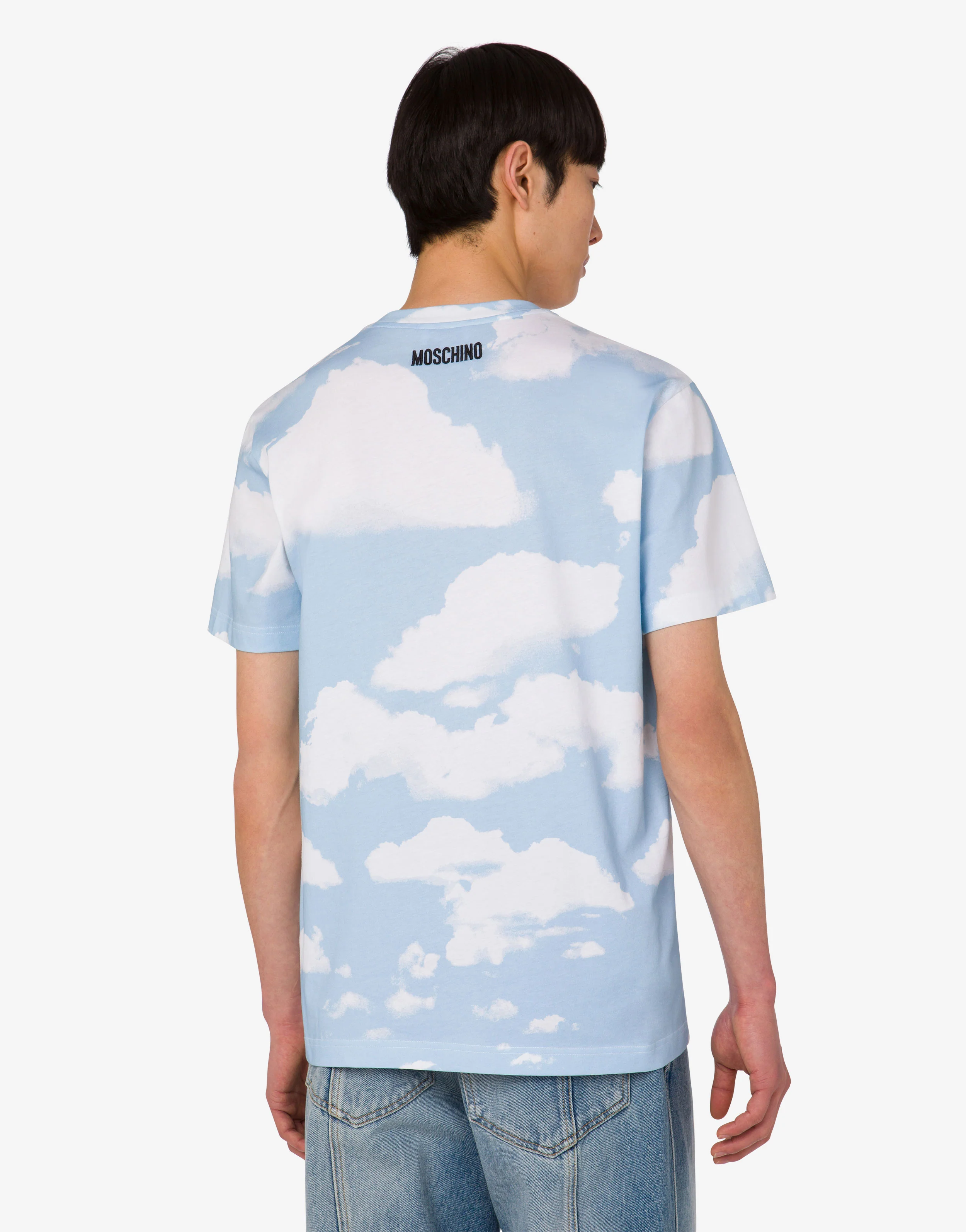 T-shirt in jersey di cotone organico Archive Clouds - Image 4