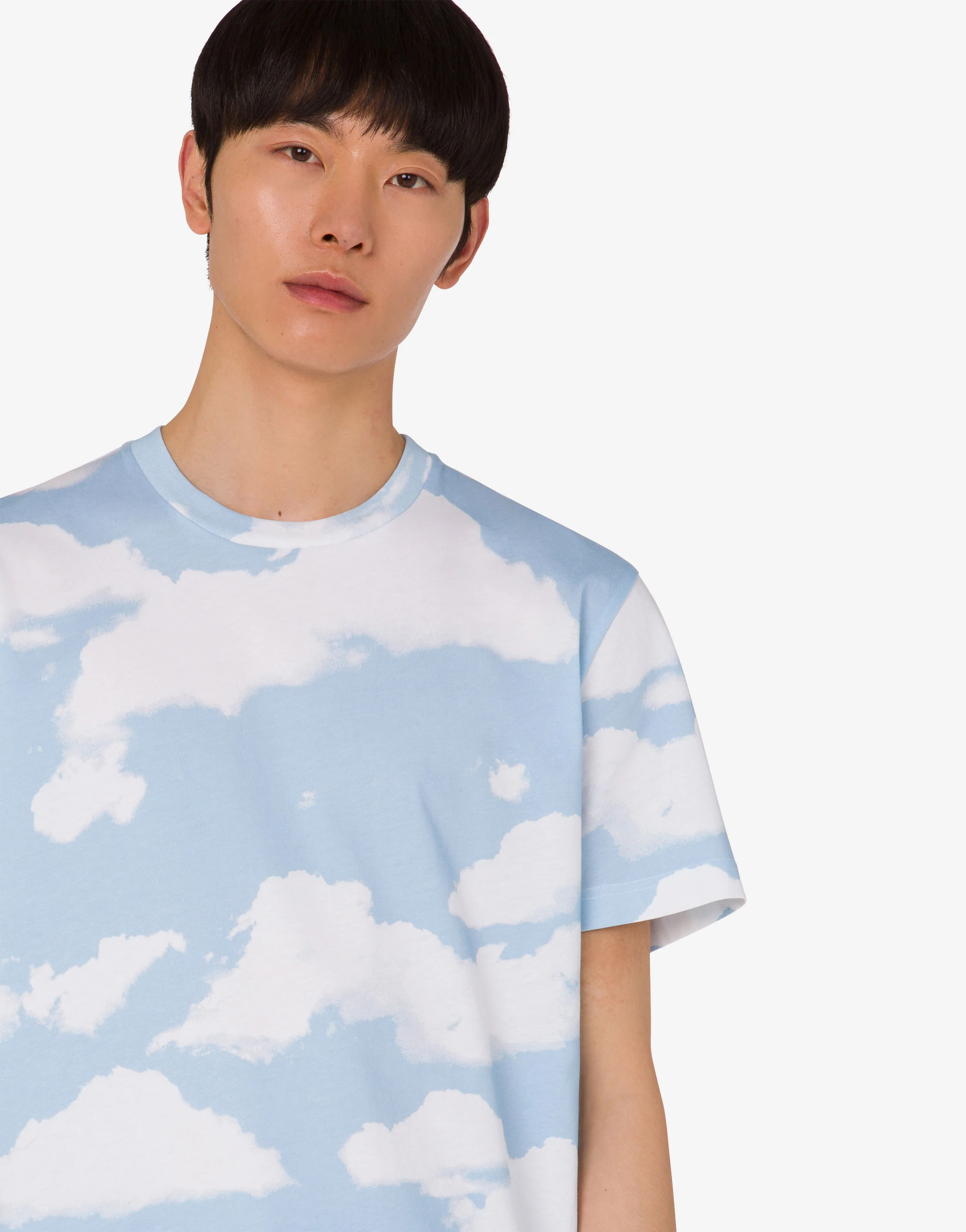 T-shirt in jersey di cotone organico Archive Clouds - Image 5