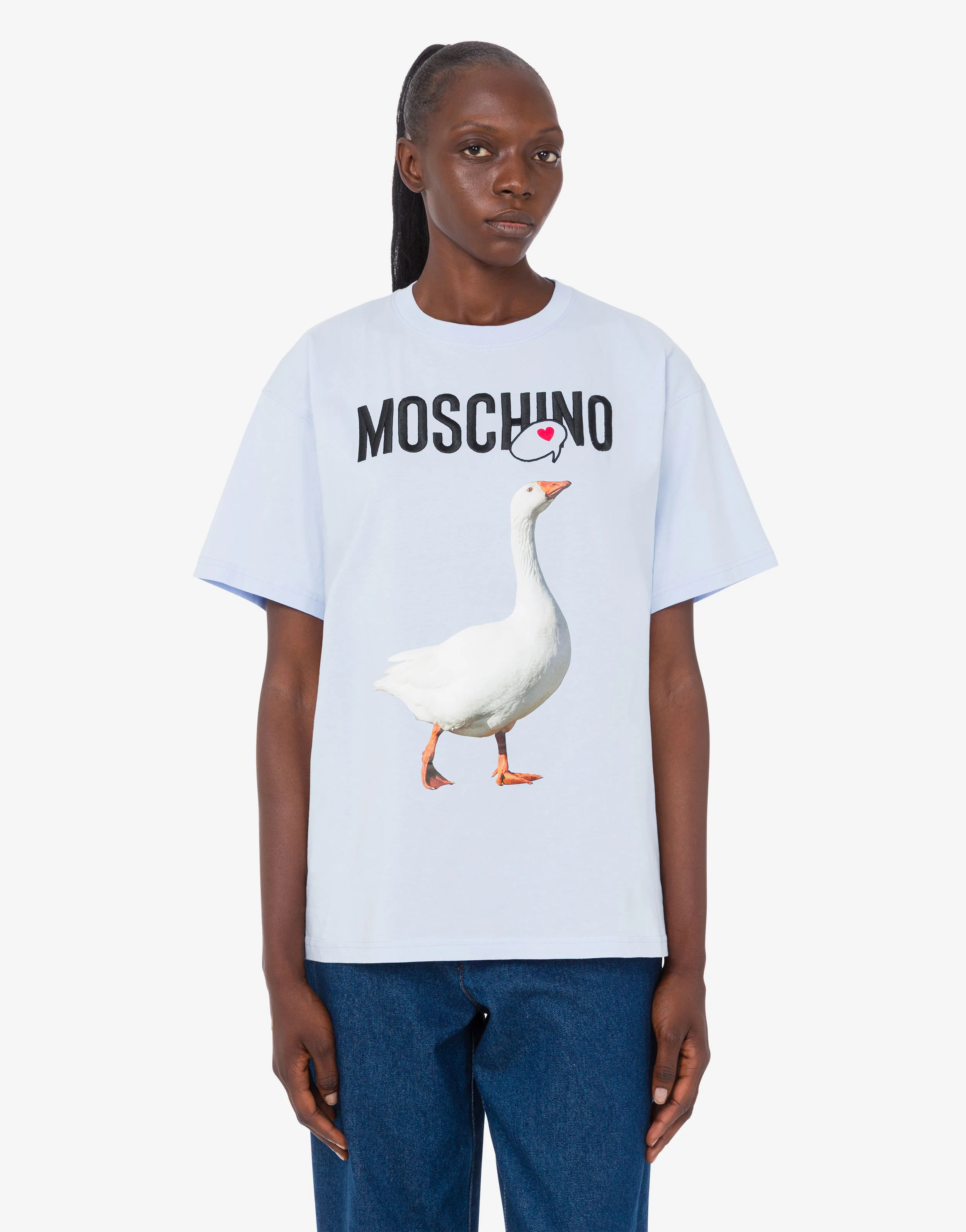 T-shirt in jersey di cotone organico Goose