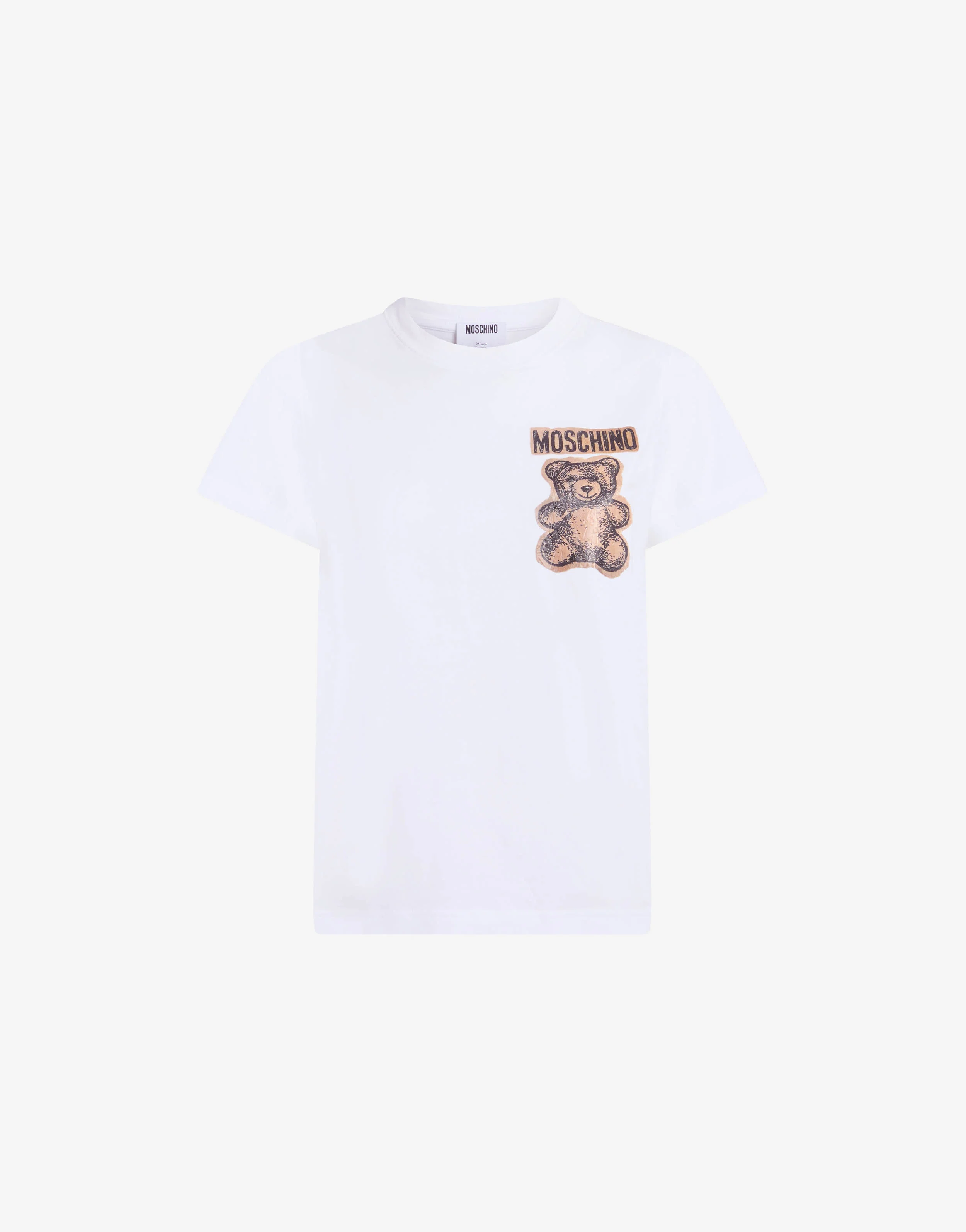T-shirt in jersey di cotone organico Moschino Teddy Bear - Image 5
