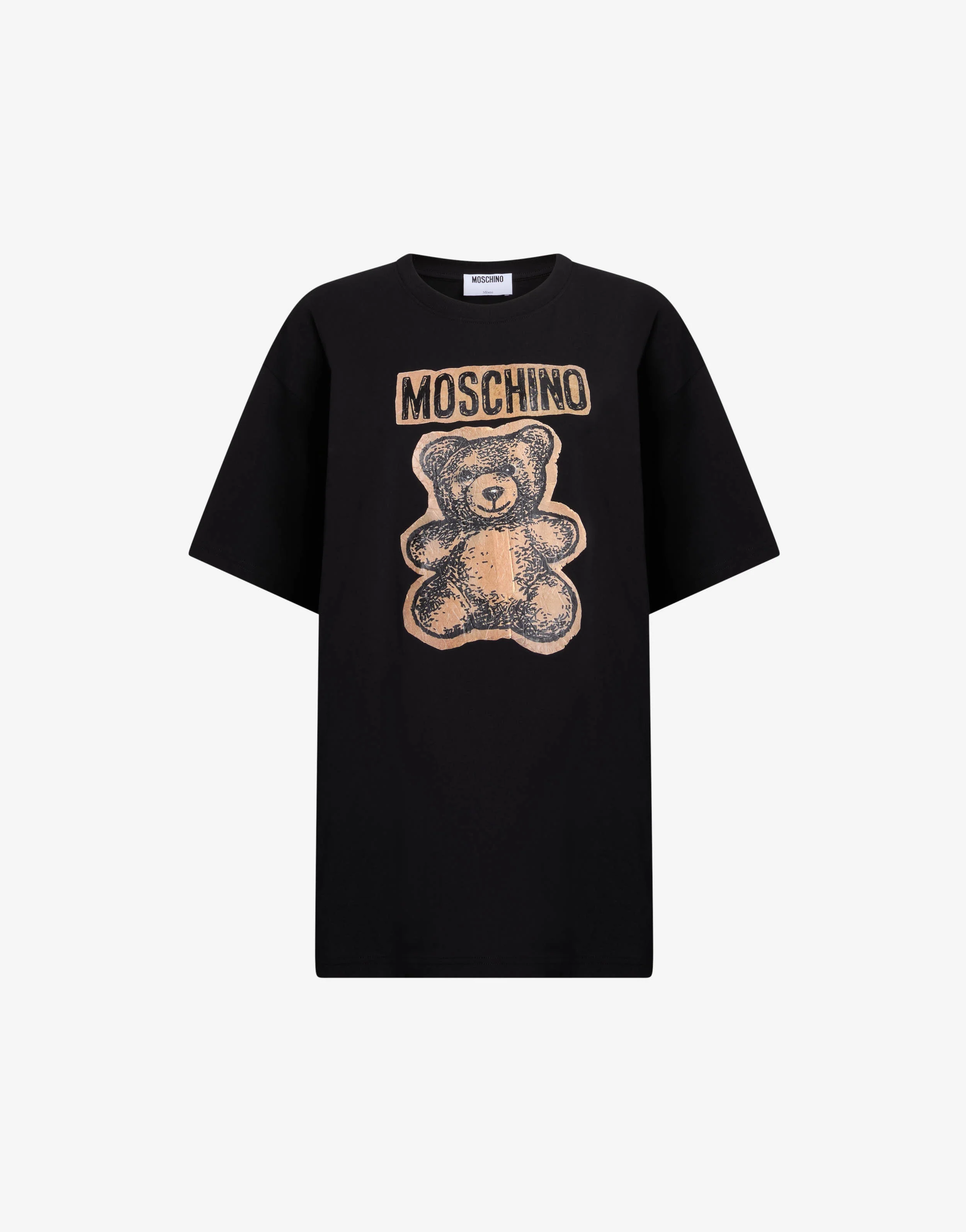T-shirt in jersey di cotone organico Moschino Teddy Bear - Image 5