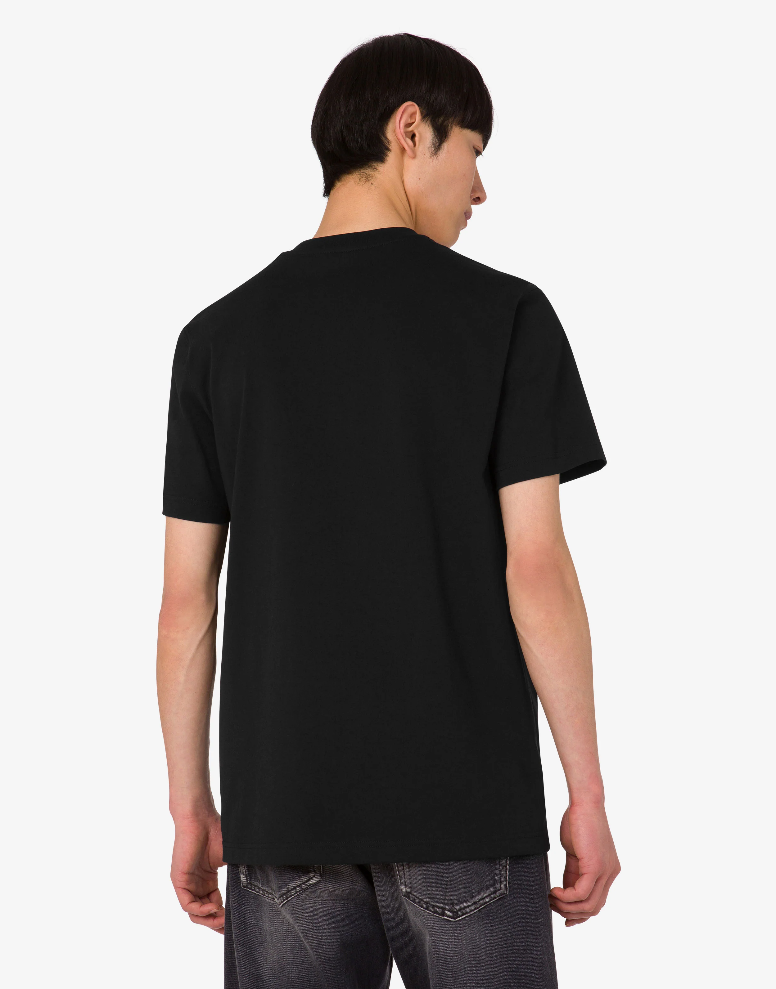 T-shirt in jersey di cotone organico ricamata - Image 4
