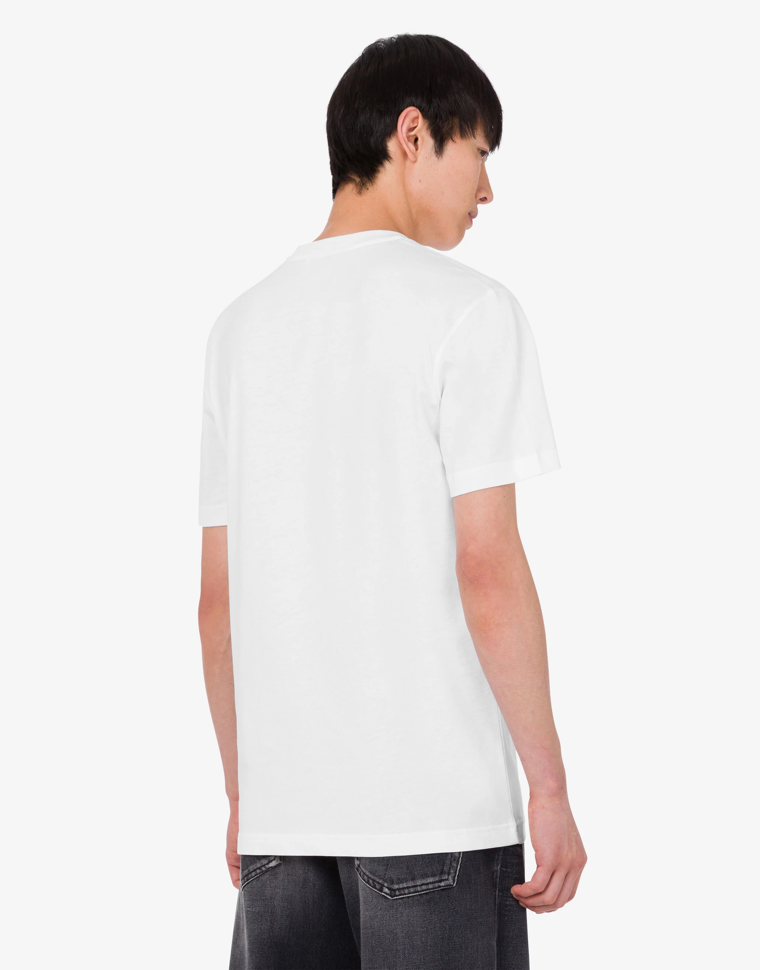 T-shirt in jersey di cotone organico ricamata - Image 4