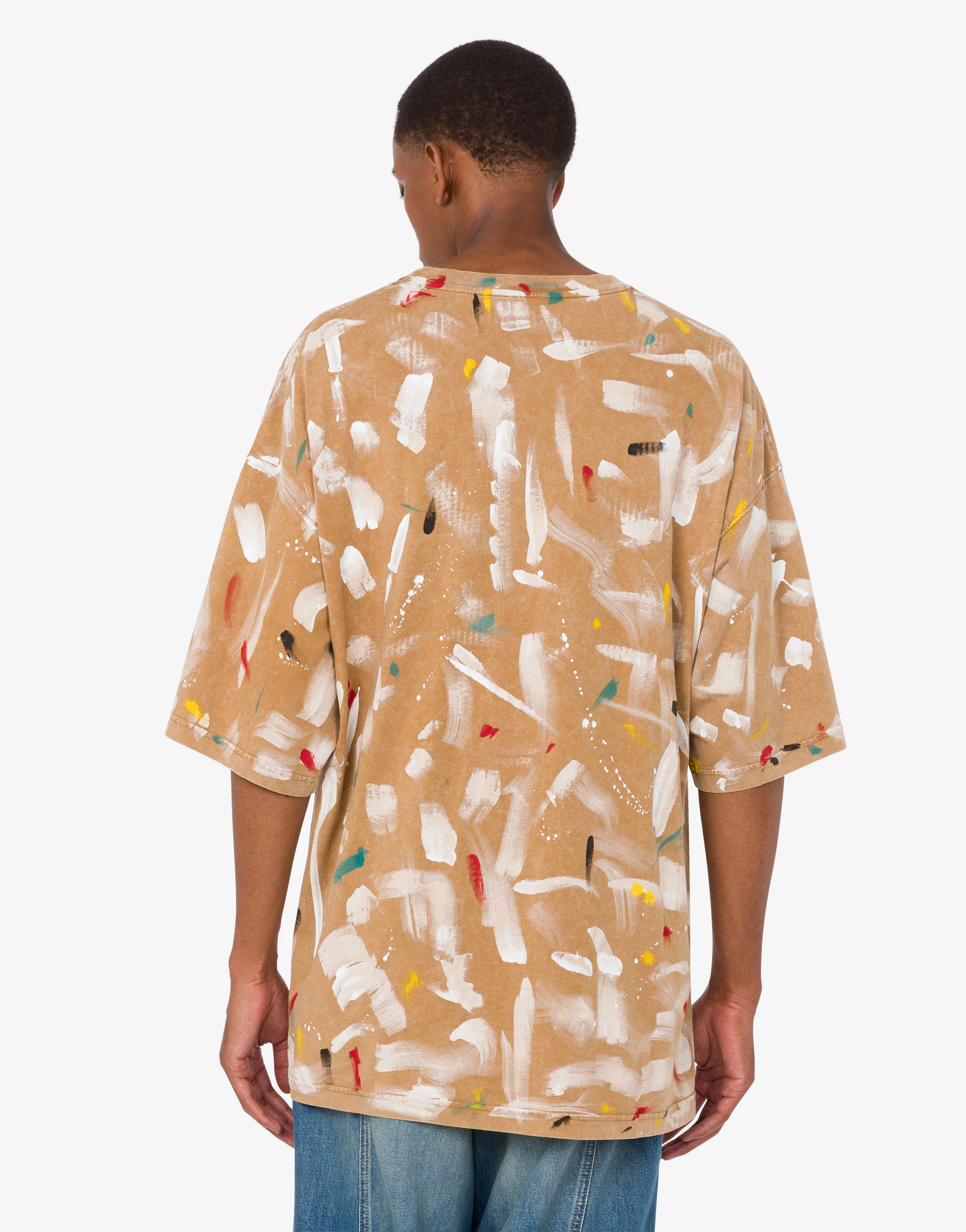 T-shirt in jersey di cotone organico stampata - Image 4