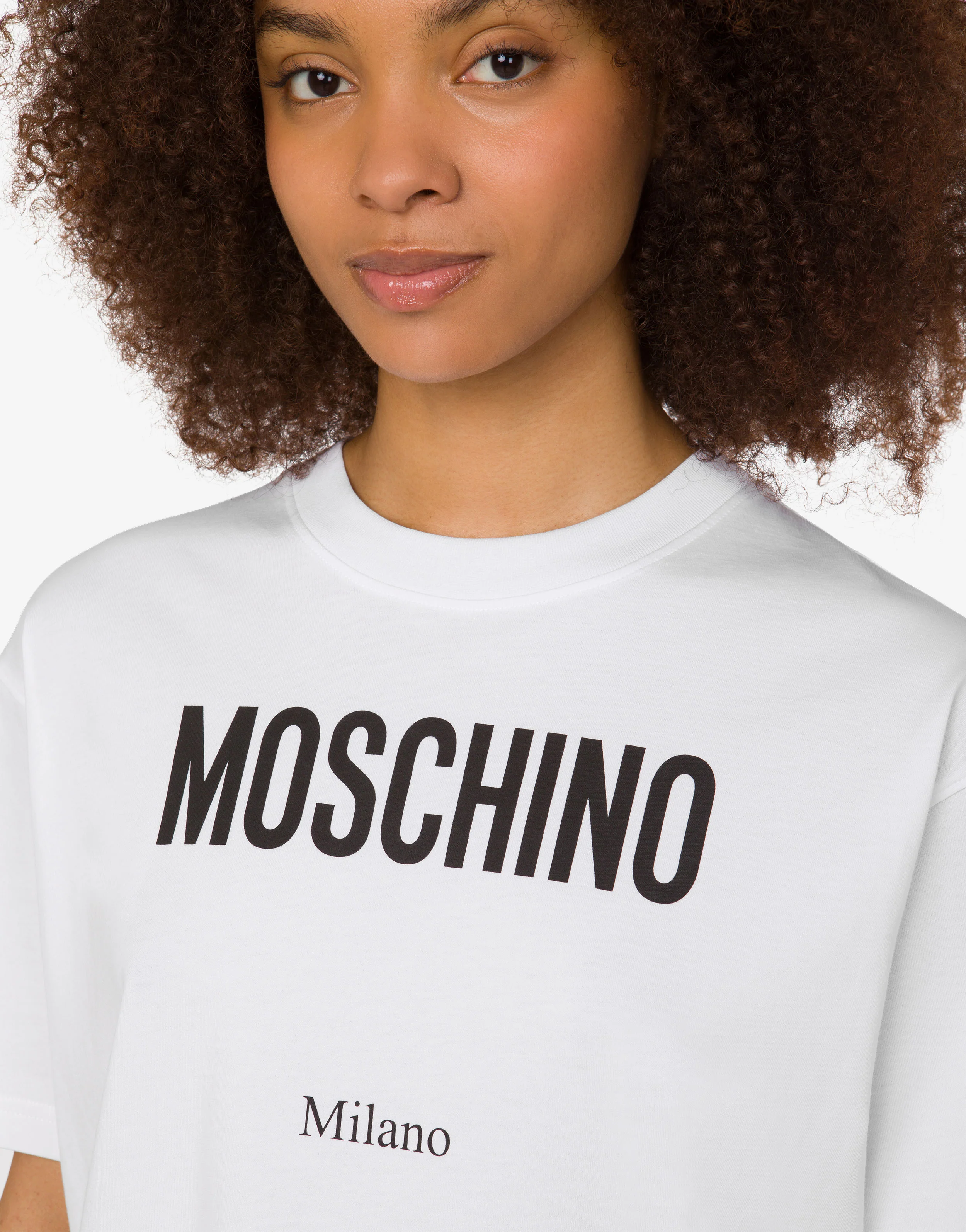 T-shirt in jersey di cotone organico stampata - Image 3