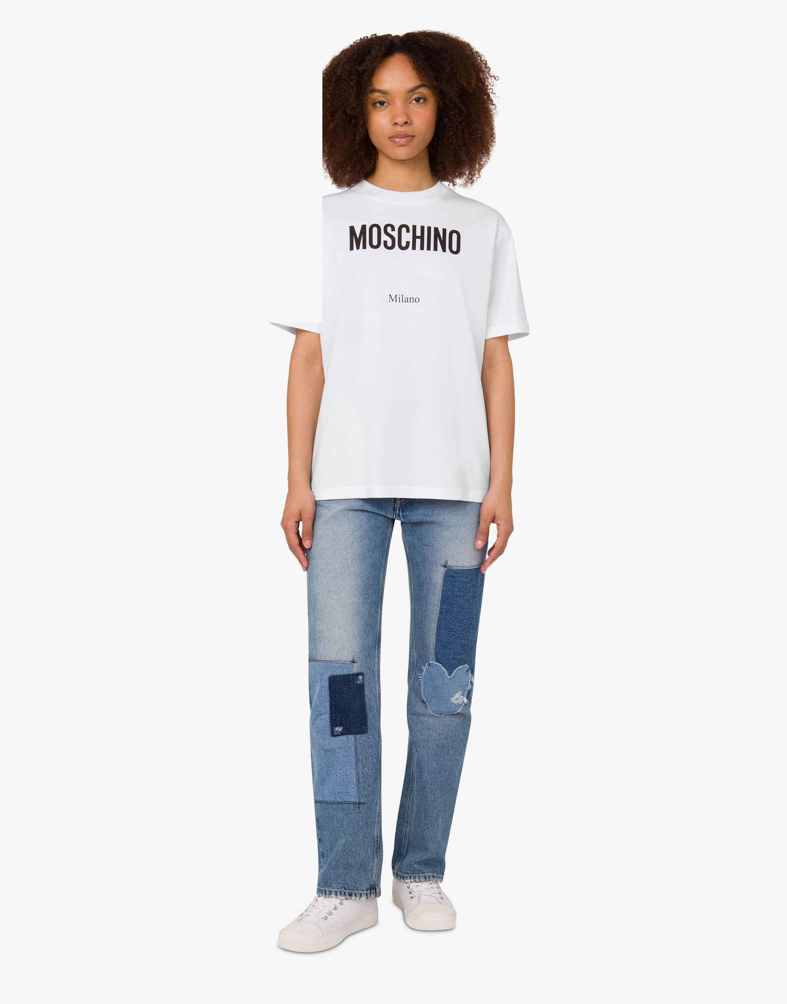T-shirt in jersey di cotone organico stampata - Image 5