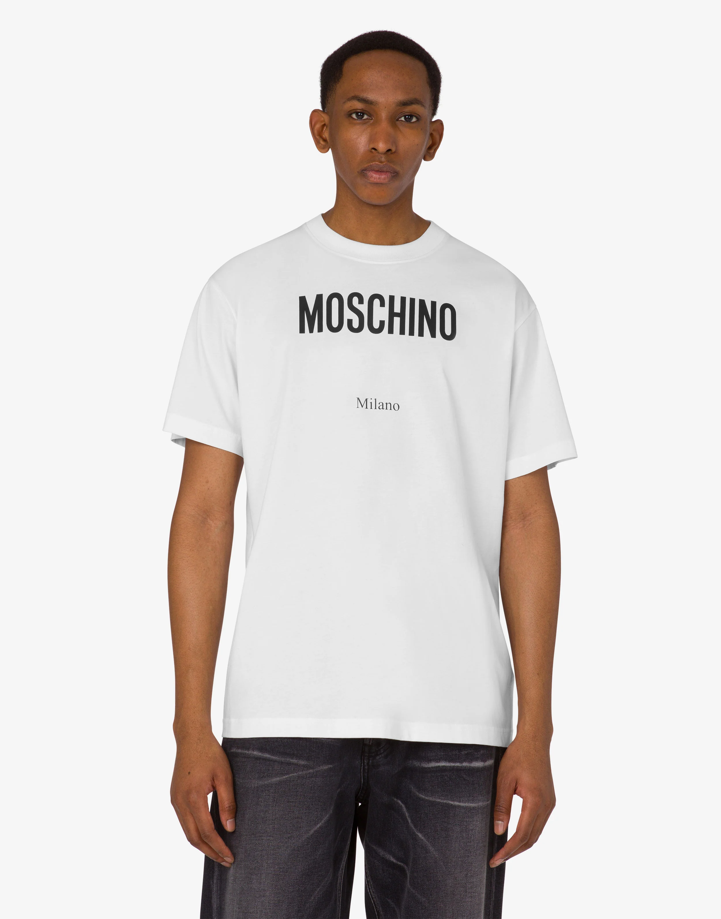 T-shirt in jersey di cotone organico stampata - Image 3