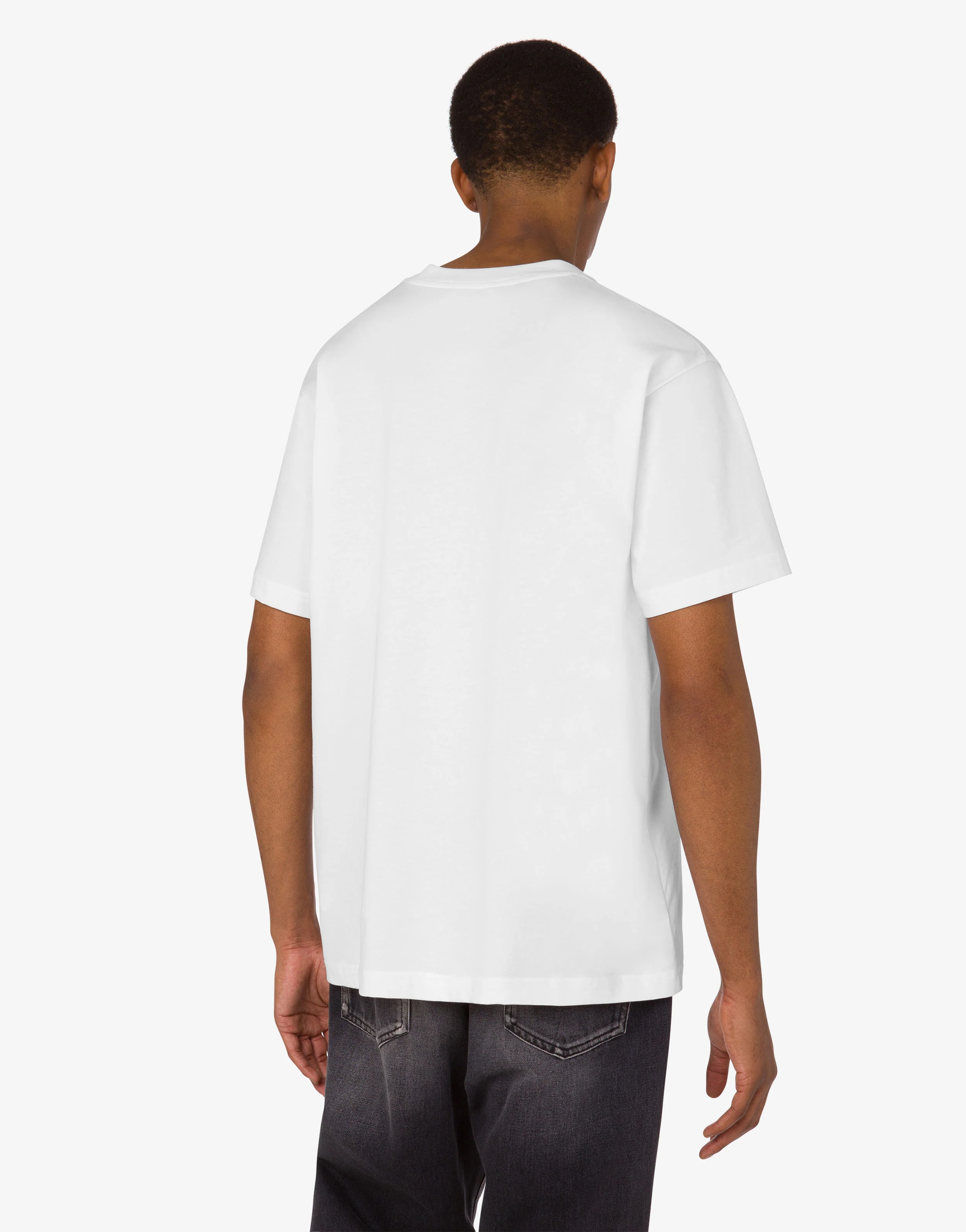 T-shirt in jersey di cotone organico stampata - Image 4