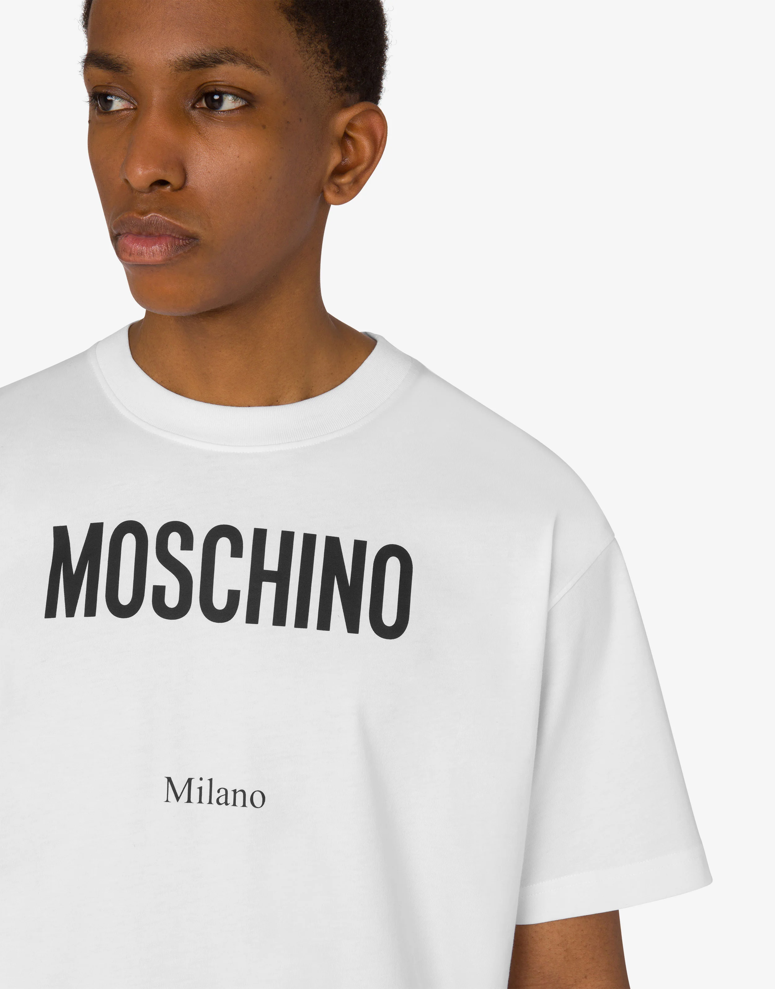T-shirt in jersey di cotone organico stampata - Image 5