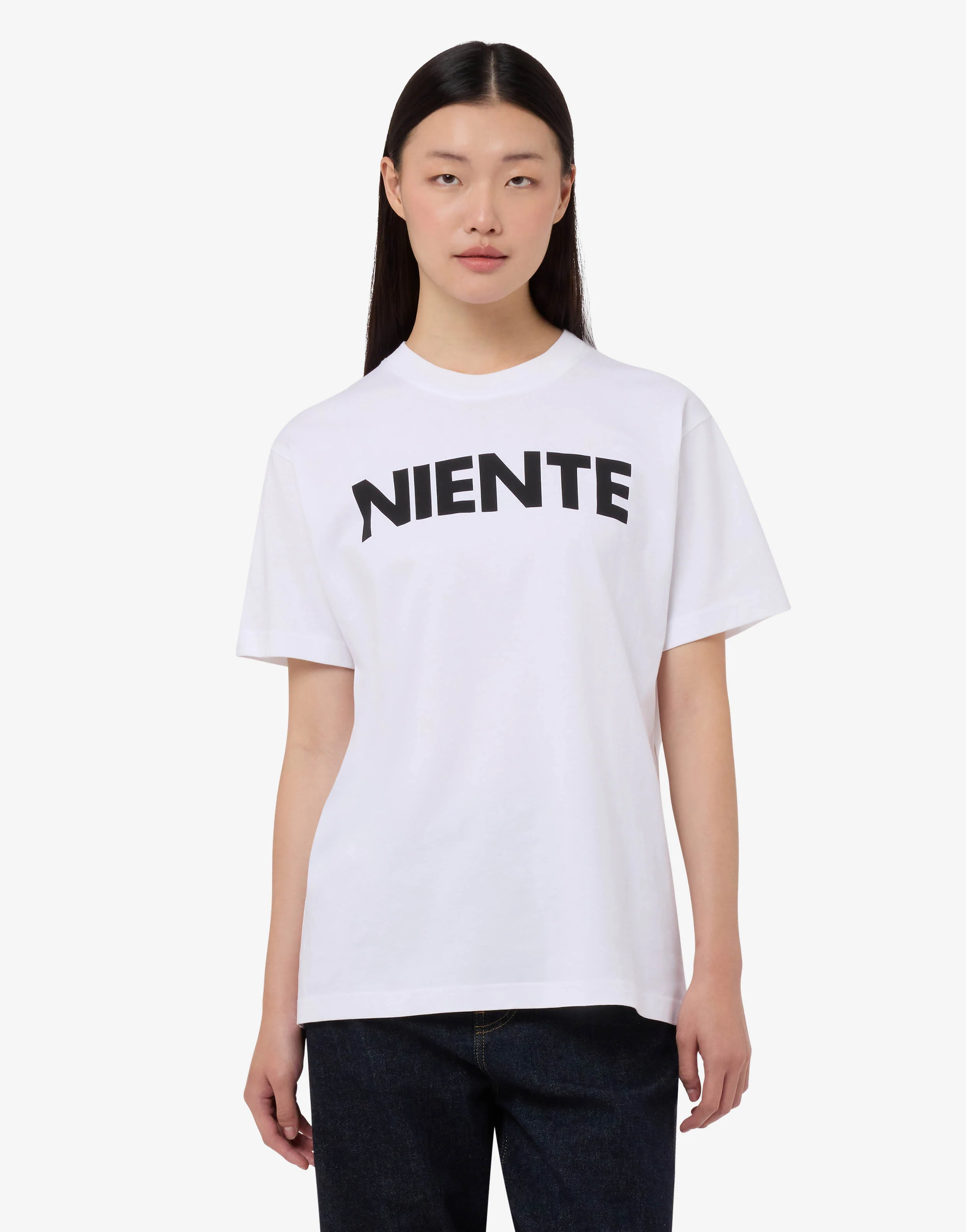 T-shirt in jersey di cotone organico stampata