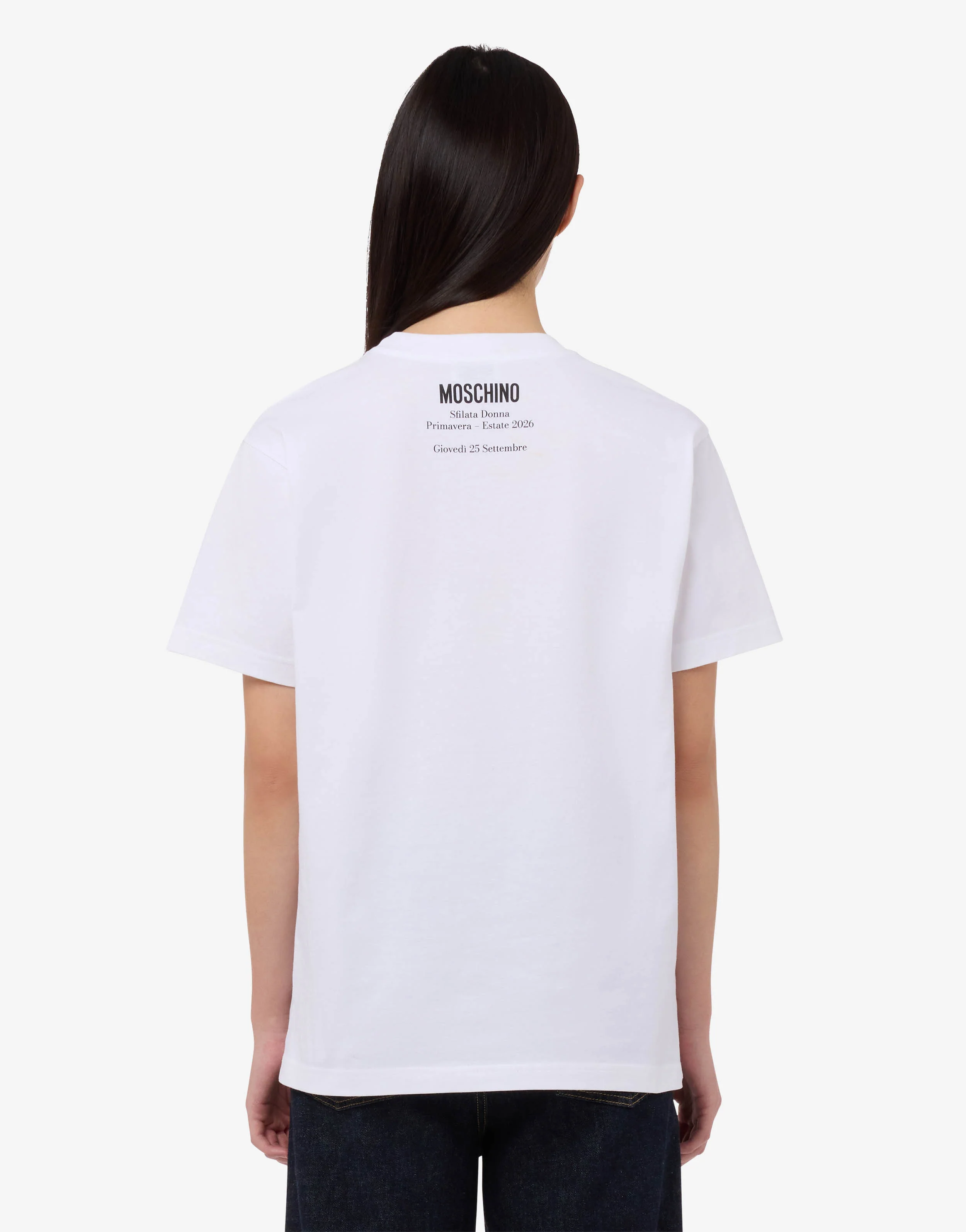 T-shirt in jersey di cotone organico stampata - Image 2