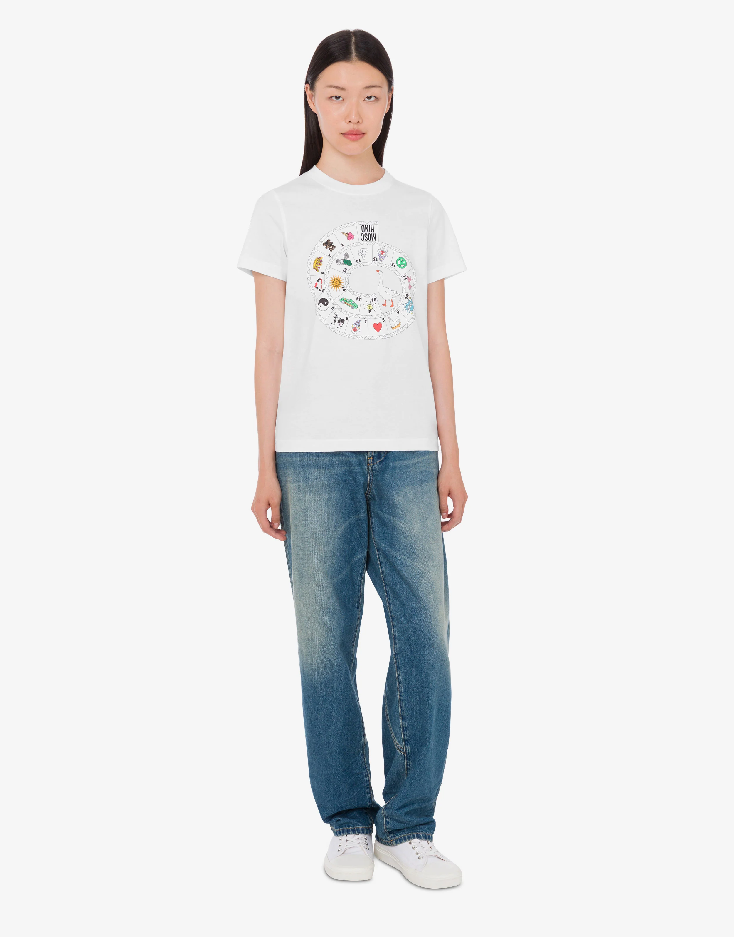 T-shirt in jersey di cotone organico stampata - Image 2