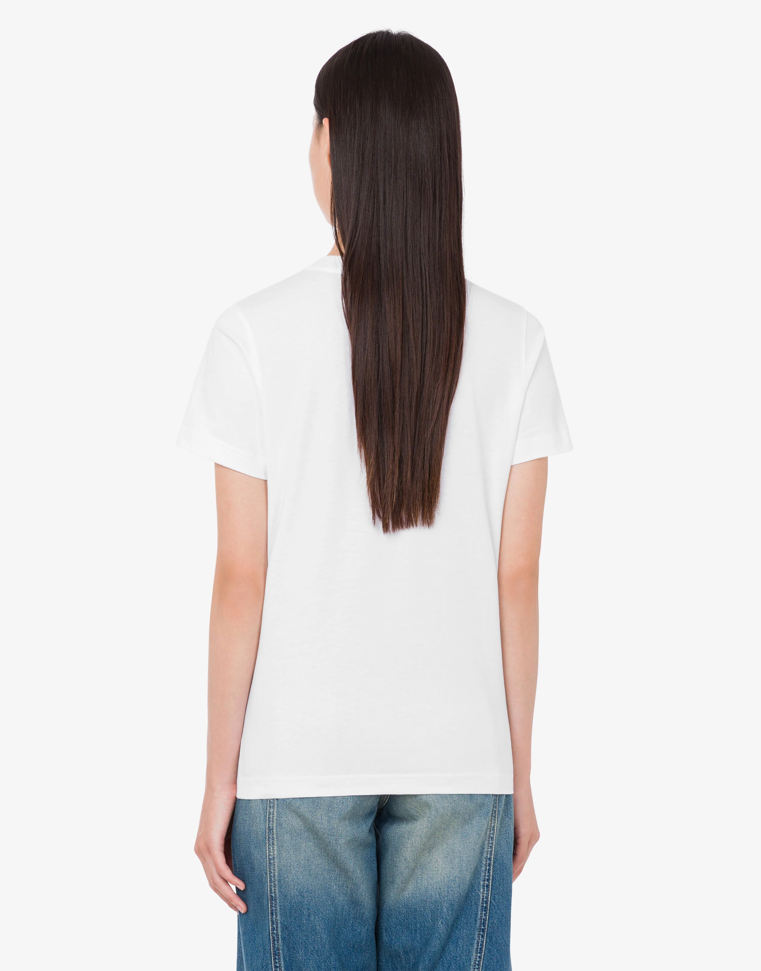 T-shirt in jersey di cotone organico stampata - Image 3