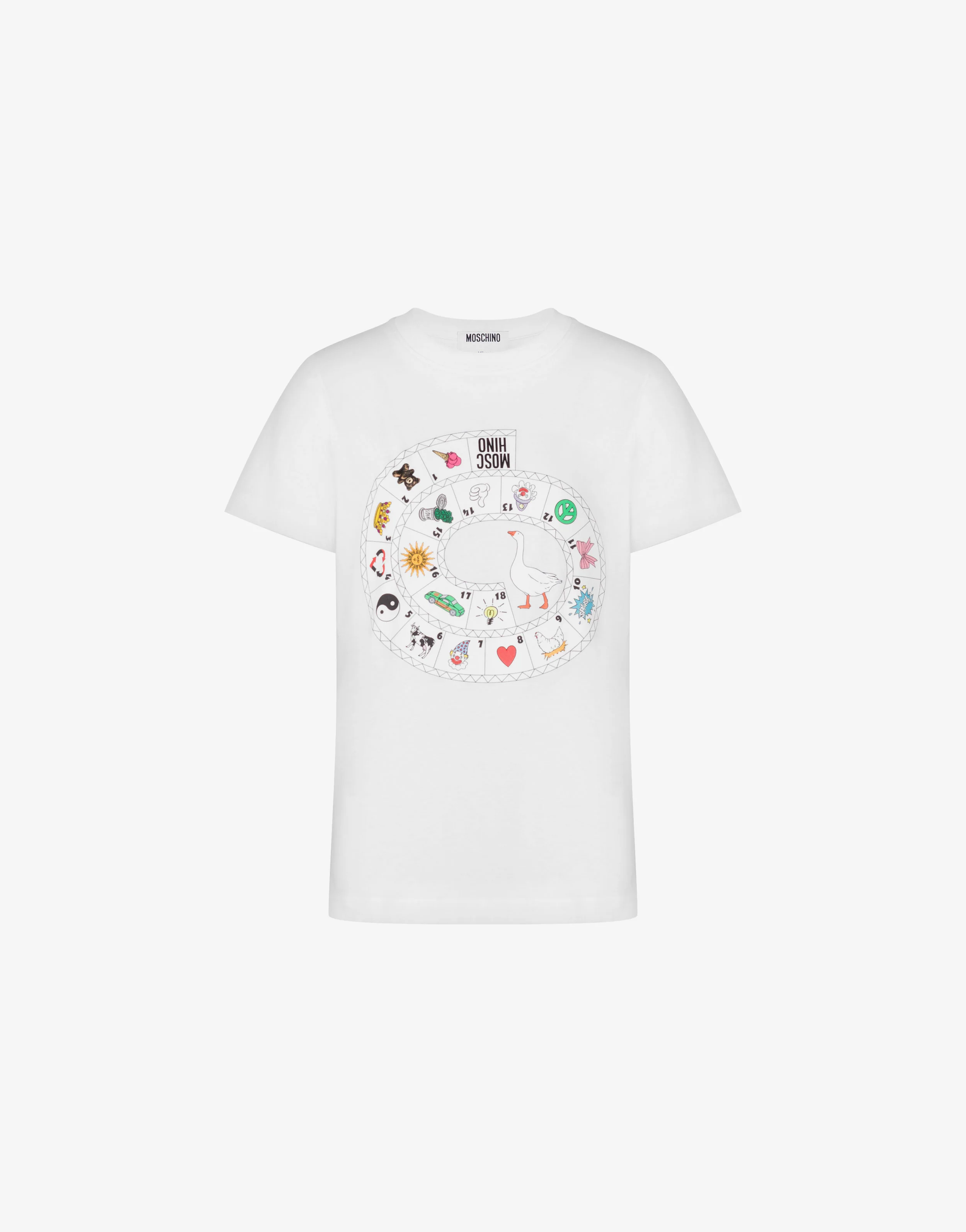 T-shirt in jersey di cotone organico stampata - Image 5