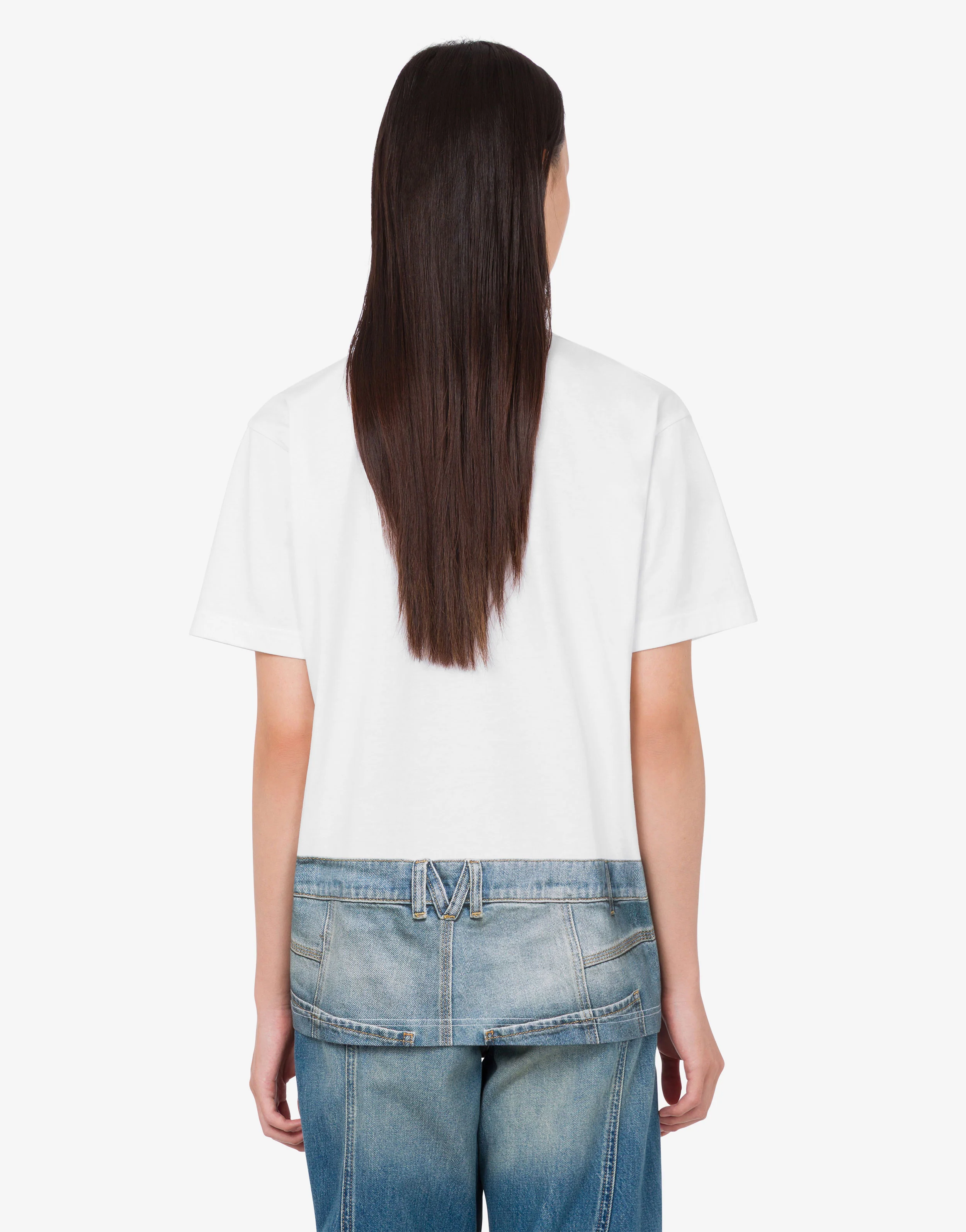 T-shirt in jersey di cotone organico stampata - Image 3