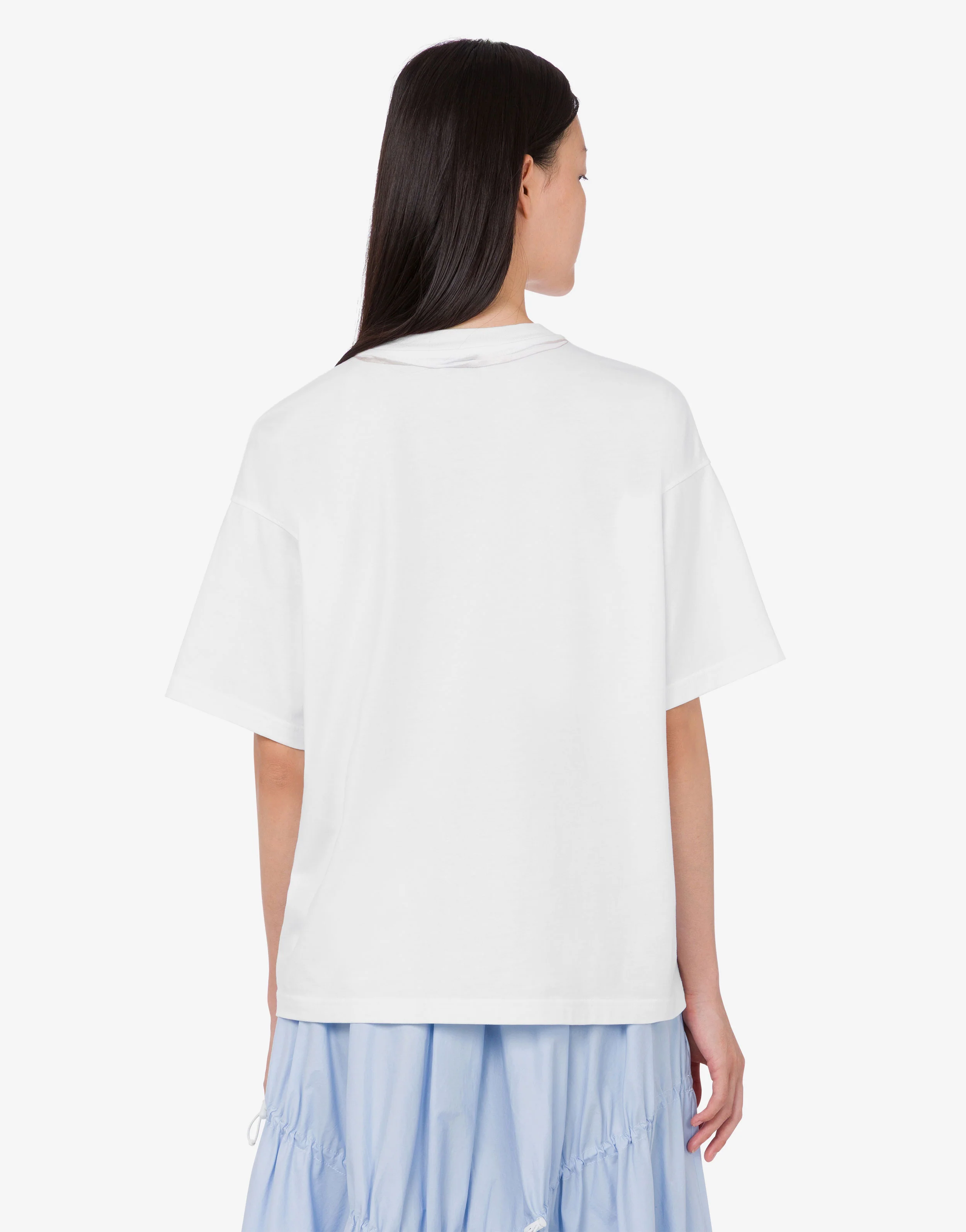 T-shirt in jersey di cotone organico stampata - Image 4