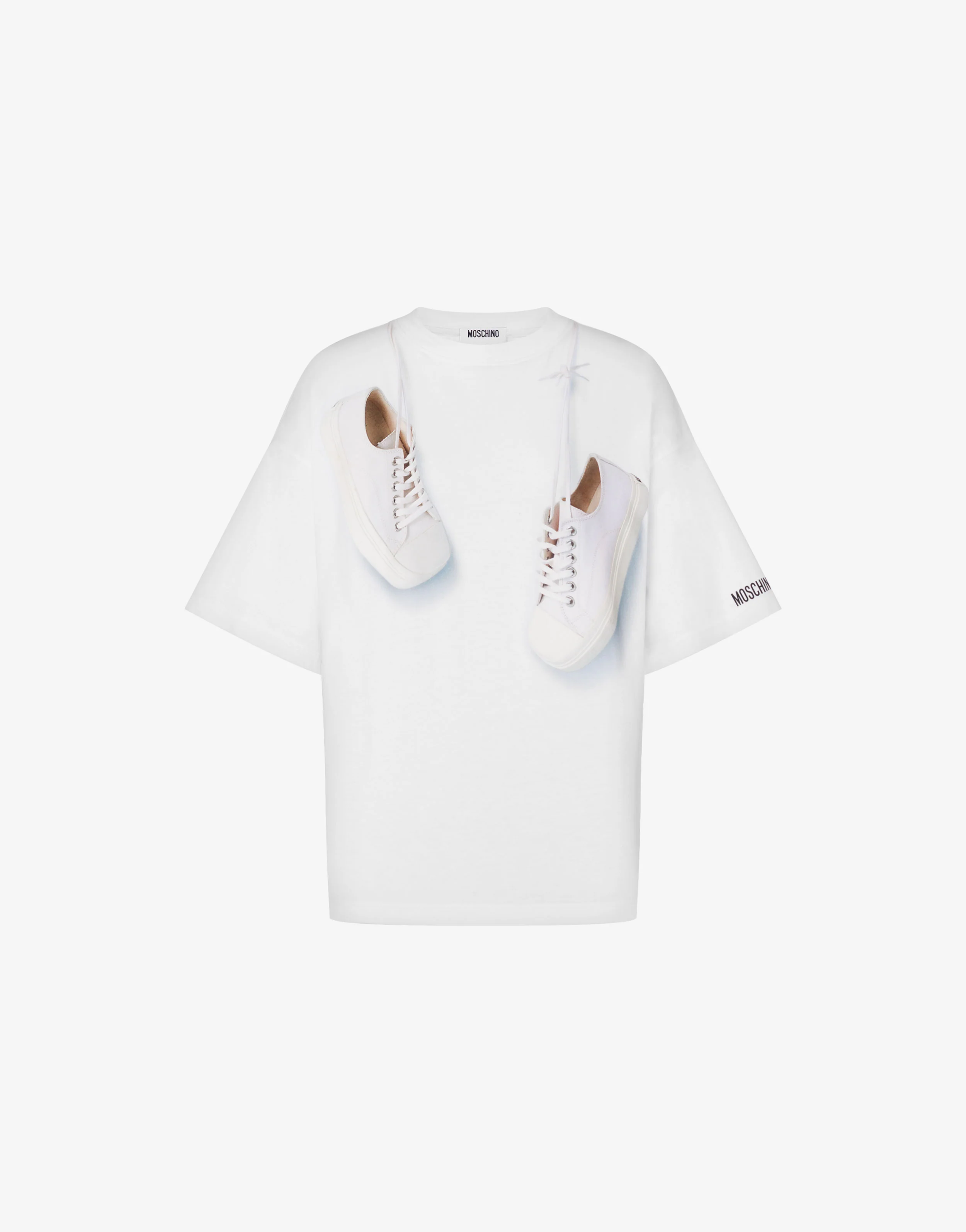 T-shirt in jersey di cotone organico stampata - Image 5