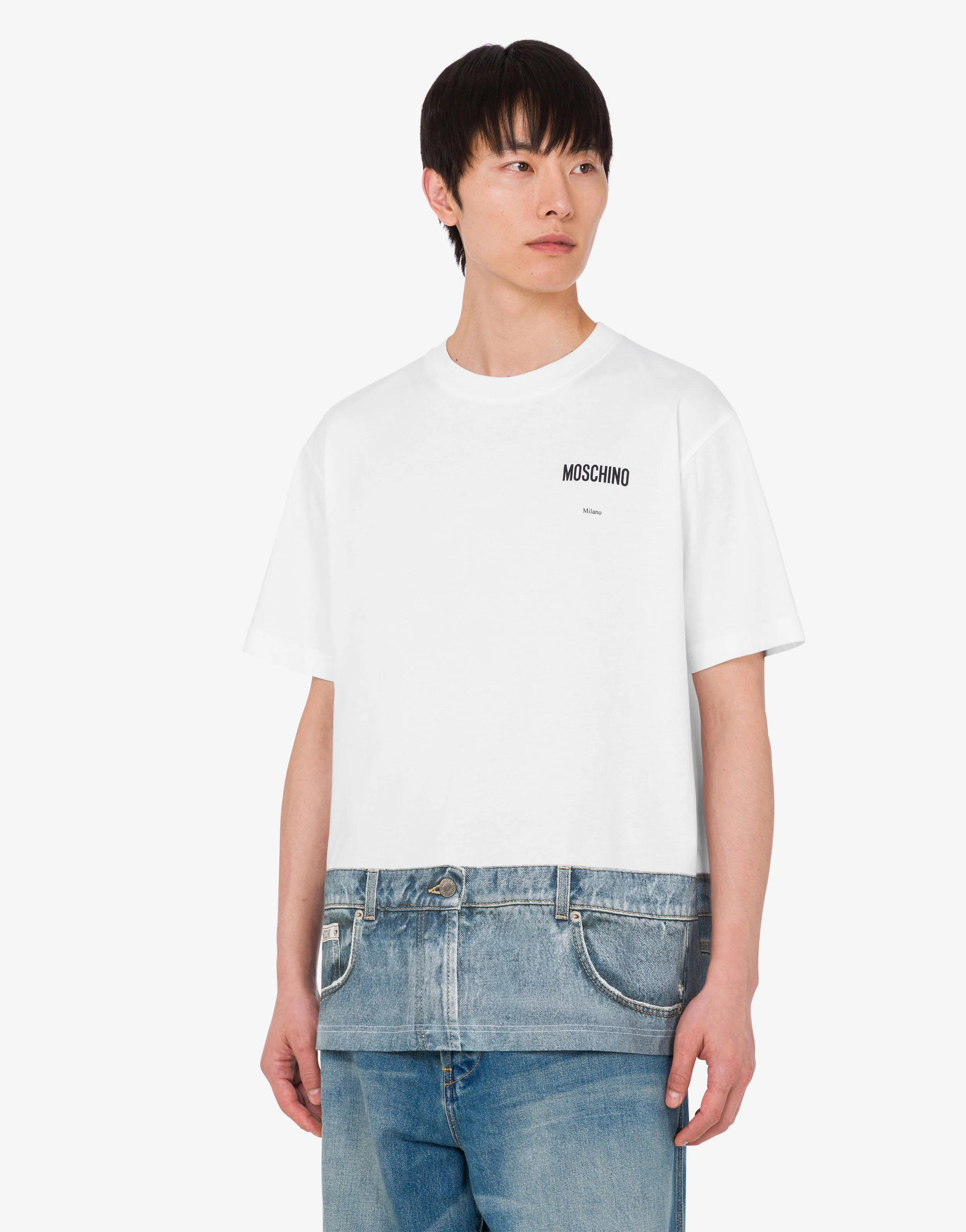 T-shirt in jersey di cotone organico stampata - Image 2
