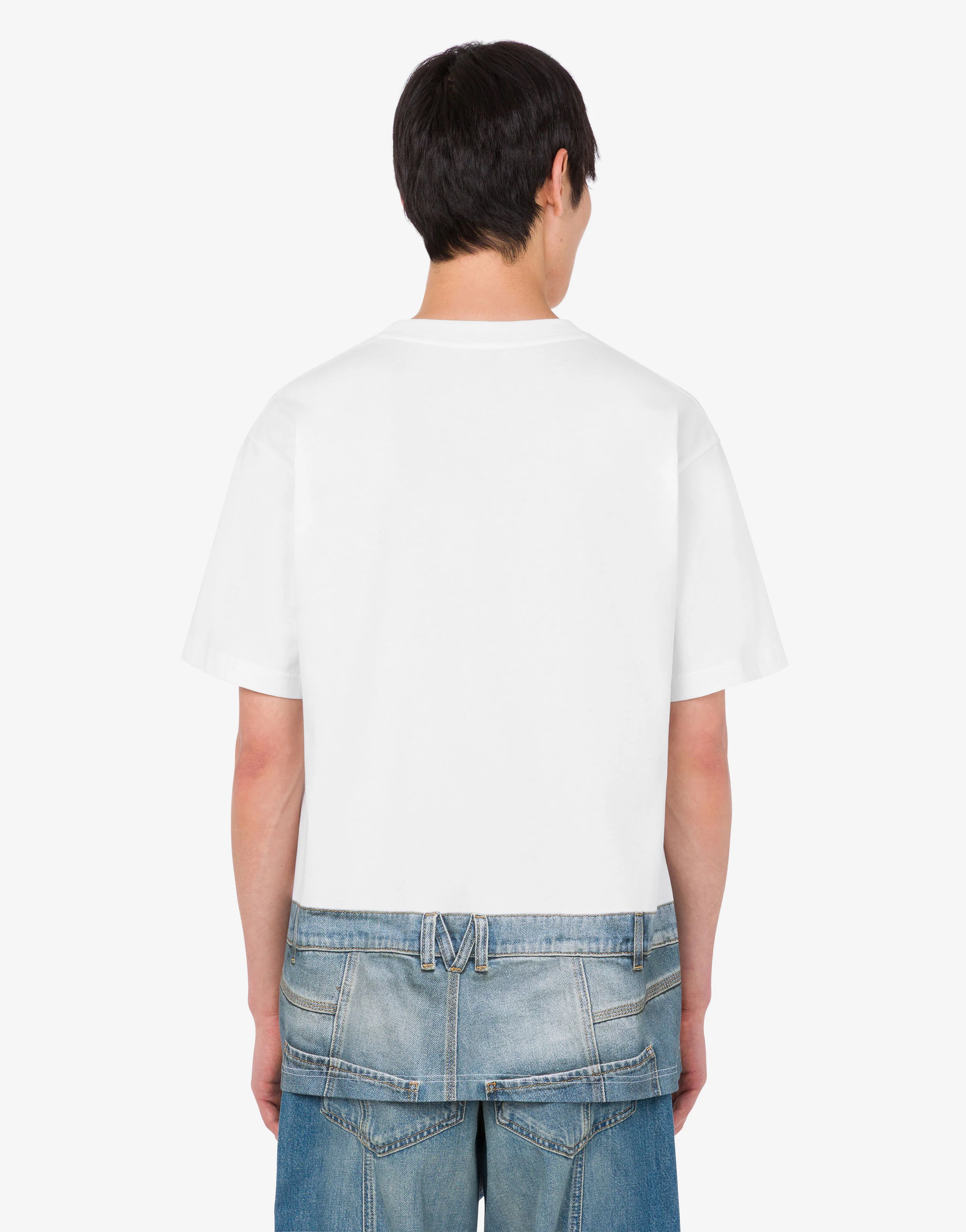 T-shirt in jersey di cotone organico stampata - Image 3