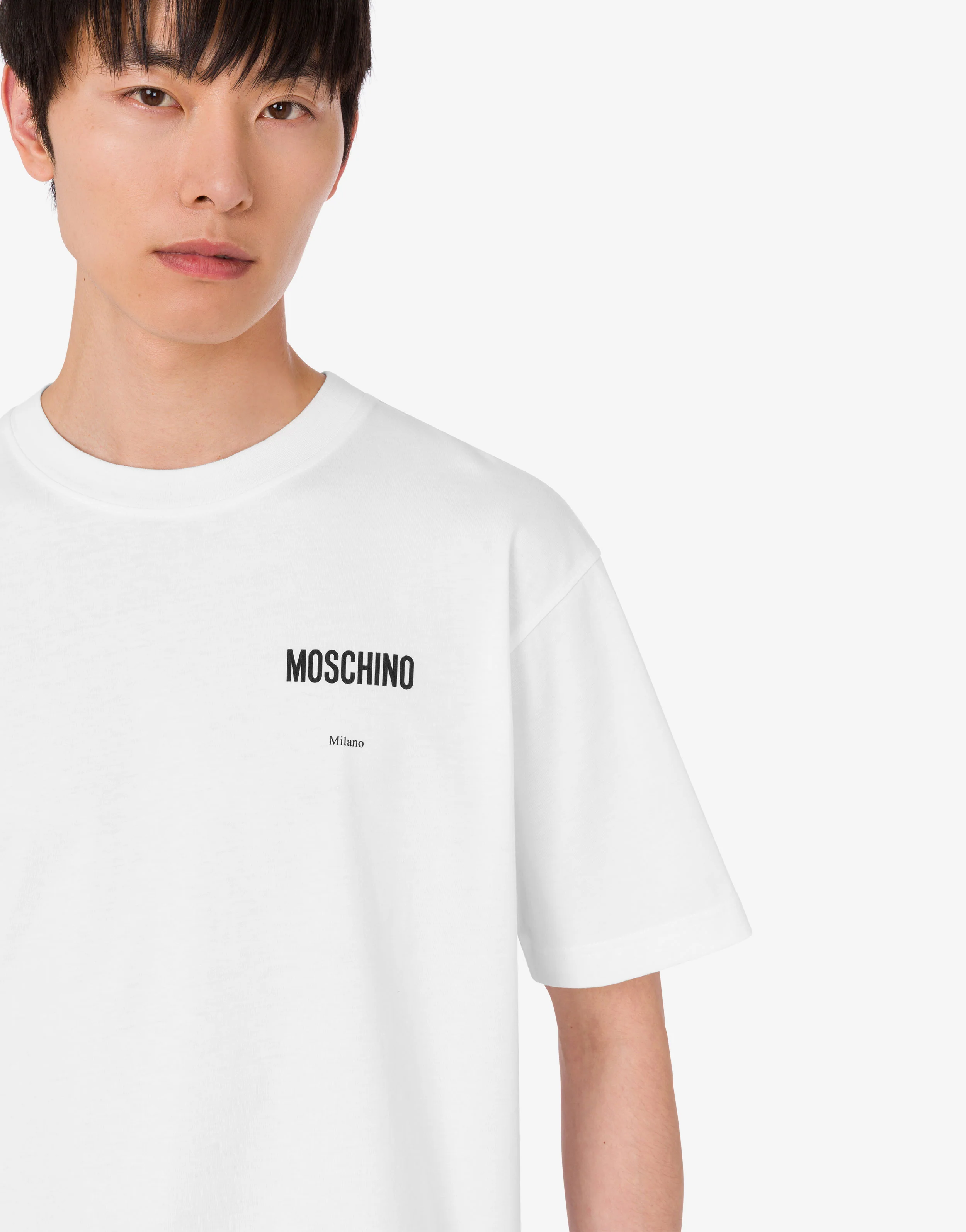 T-shirt in jersey di cotone organico stampata - Image 4