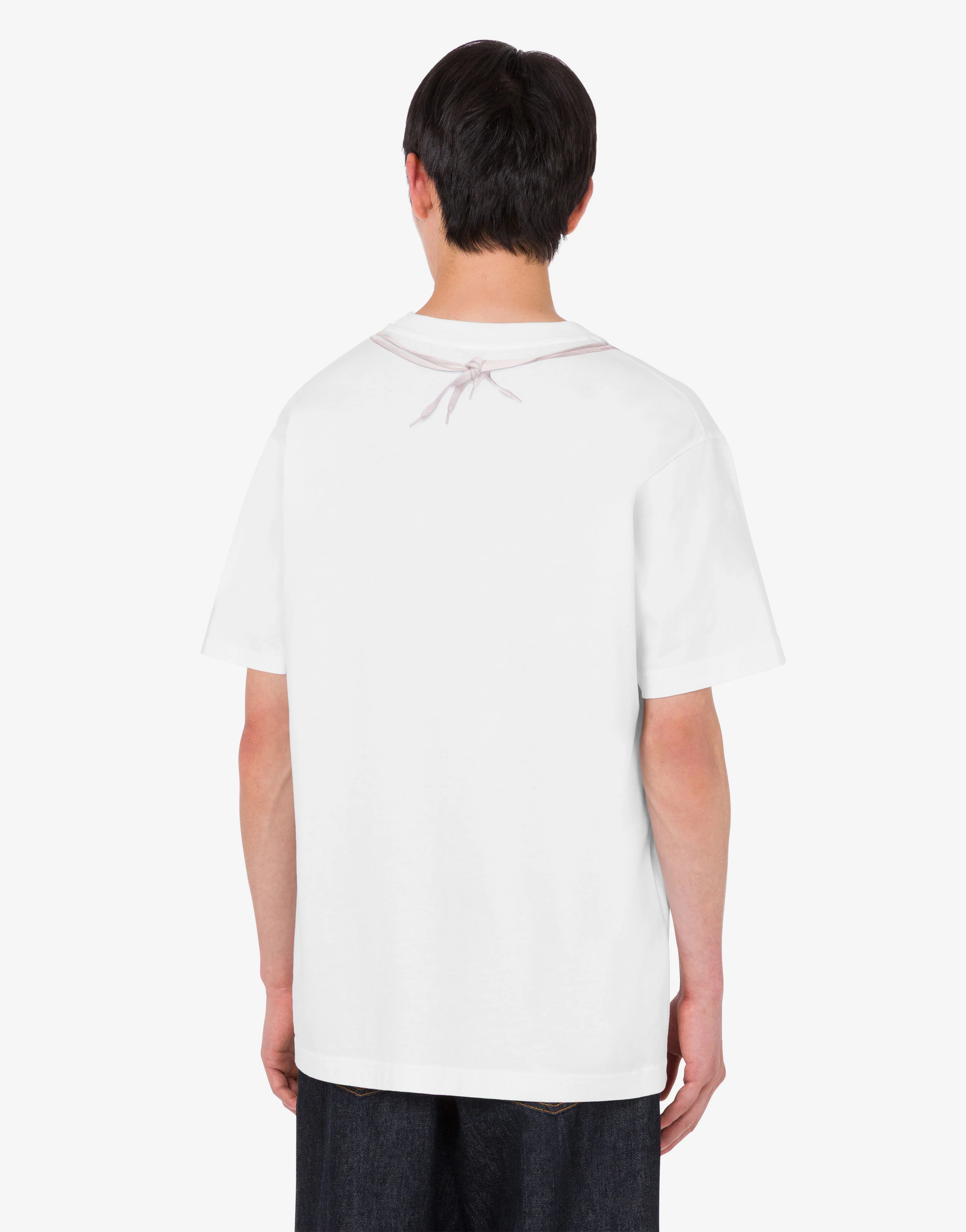 T-shirt in jersey di cotone organico stampata - Image 4