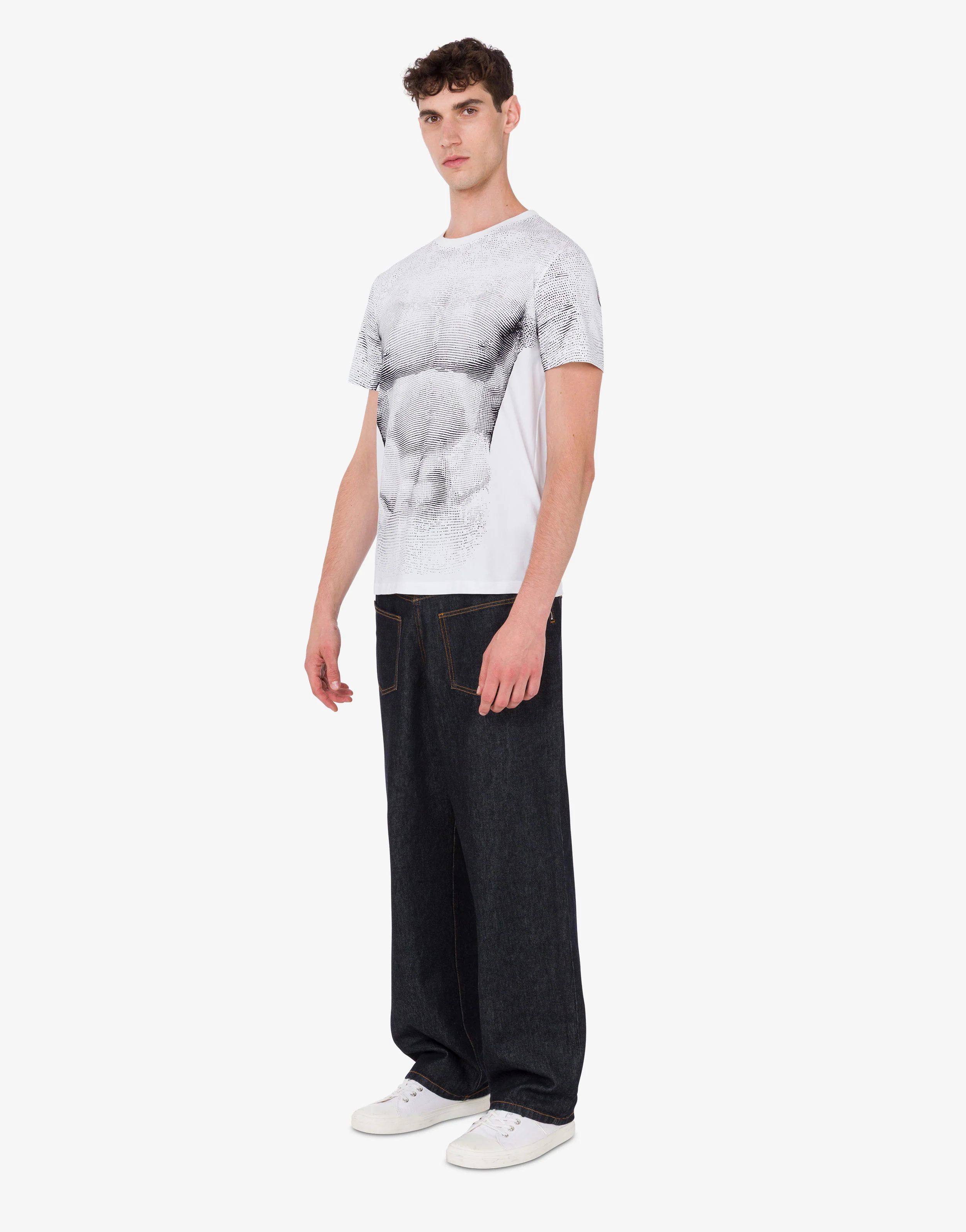 T-shirt in jersey di cotone organico stampata - Image 2