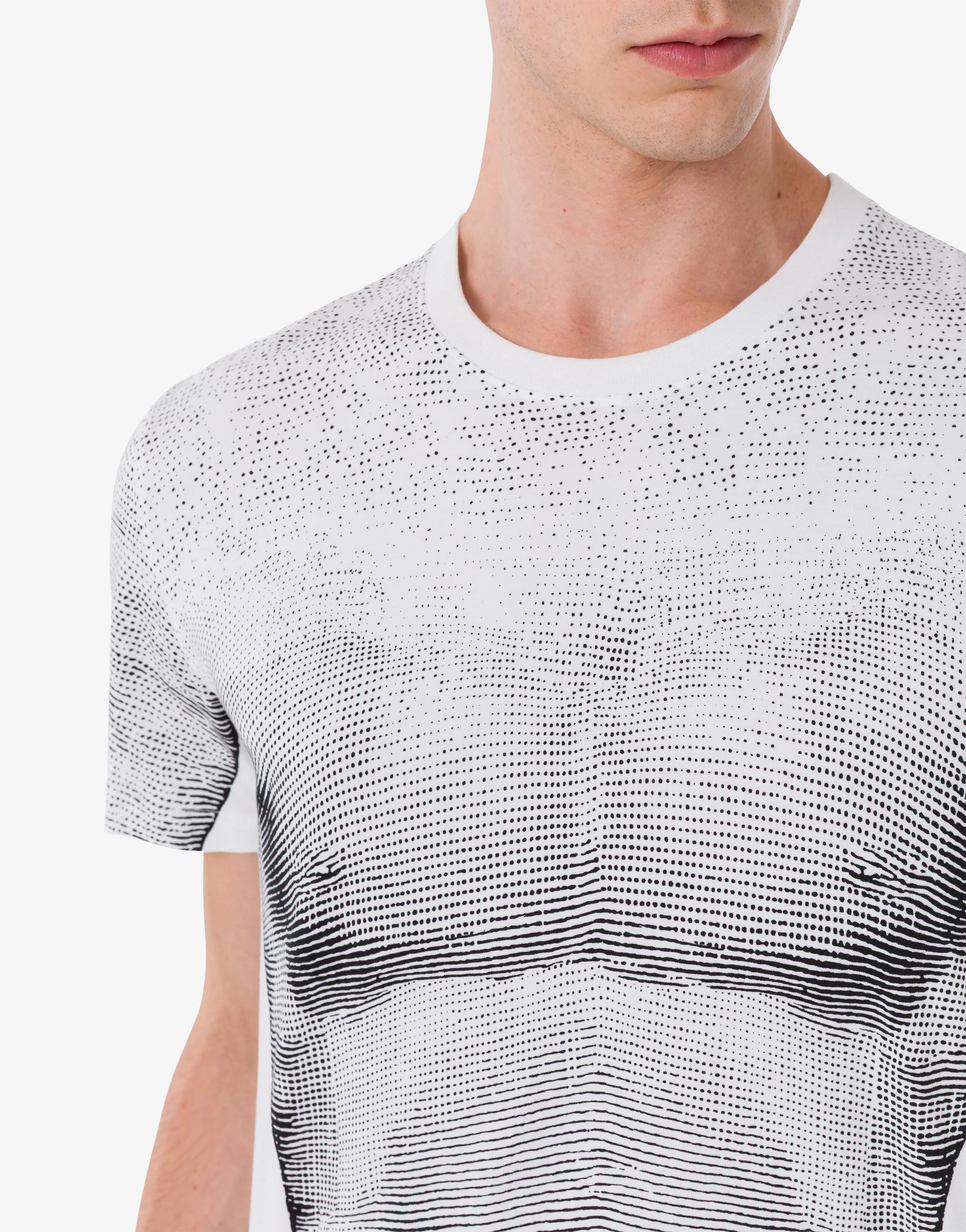 T-shirt in jersey di cotone organico stampata - Image 3