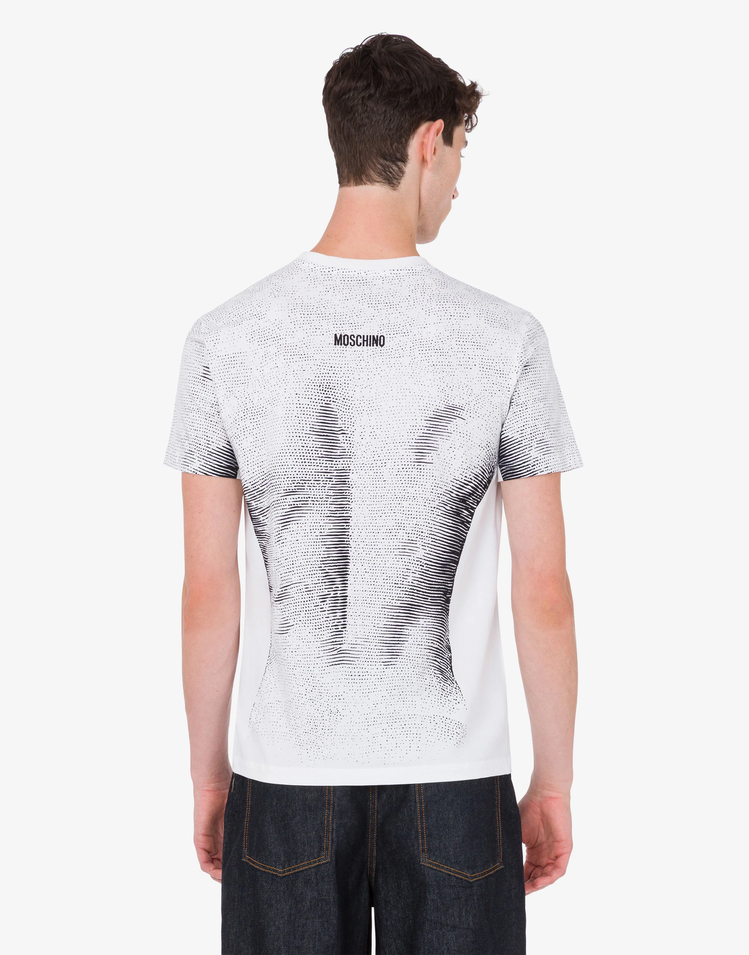 T-shirt in jersey di cotone organico stampata - Image 4