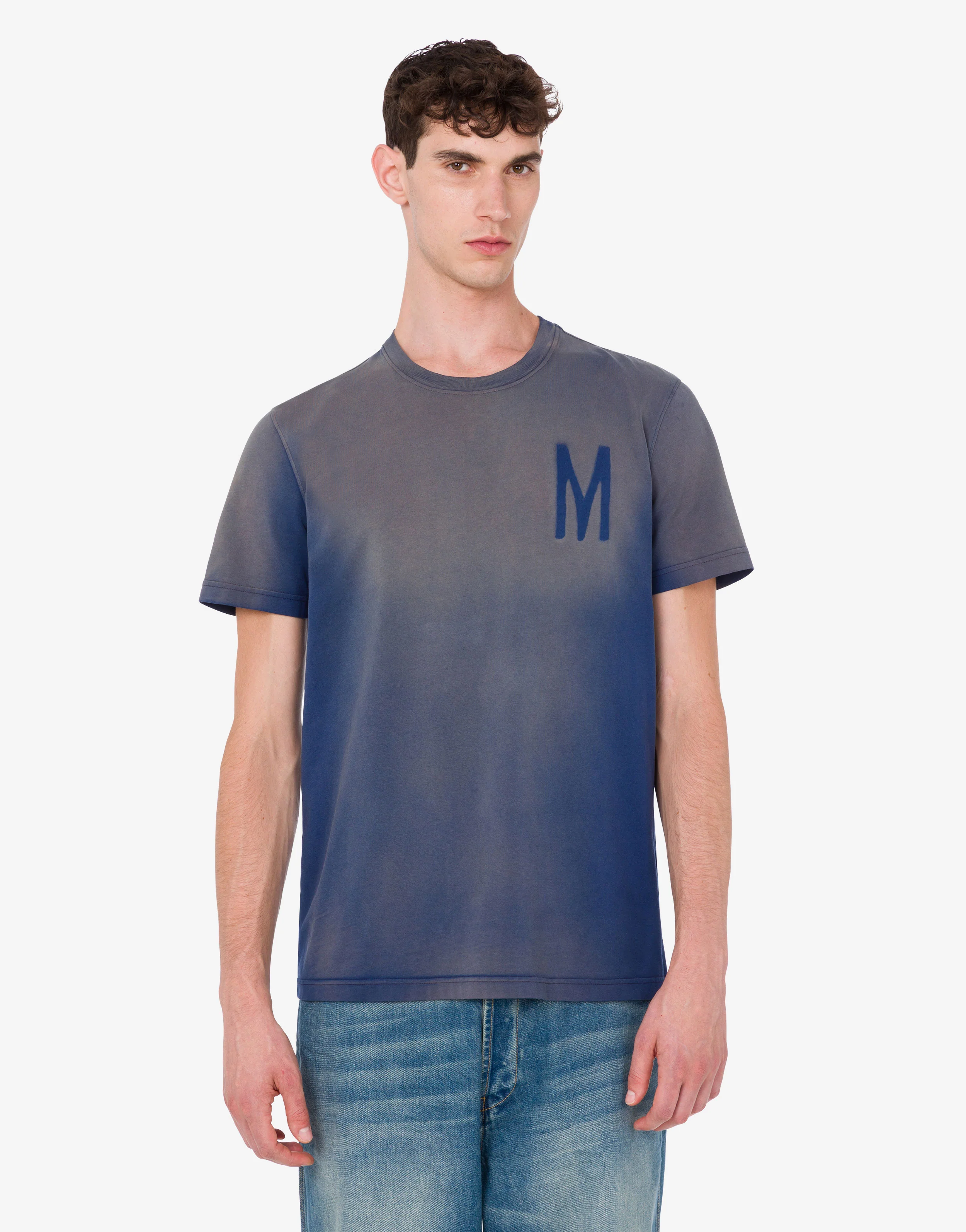 T-shirt in jersey di cotone organico stampata