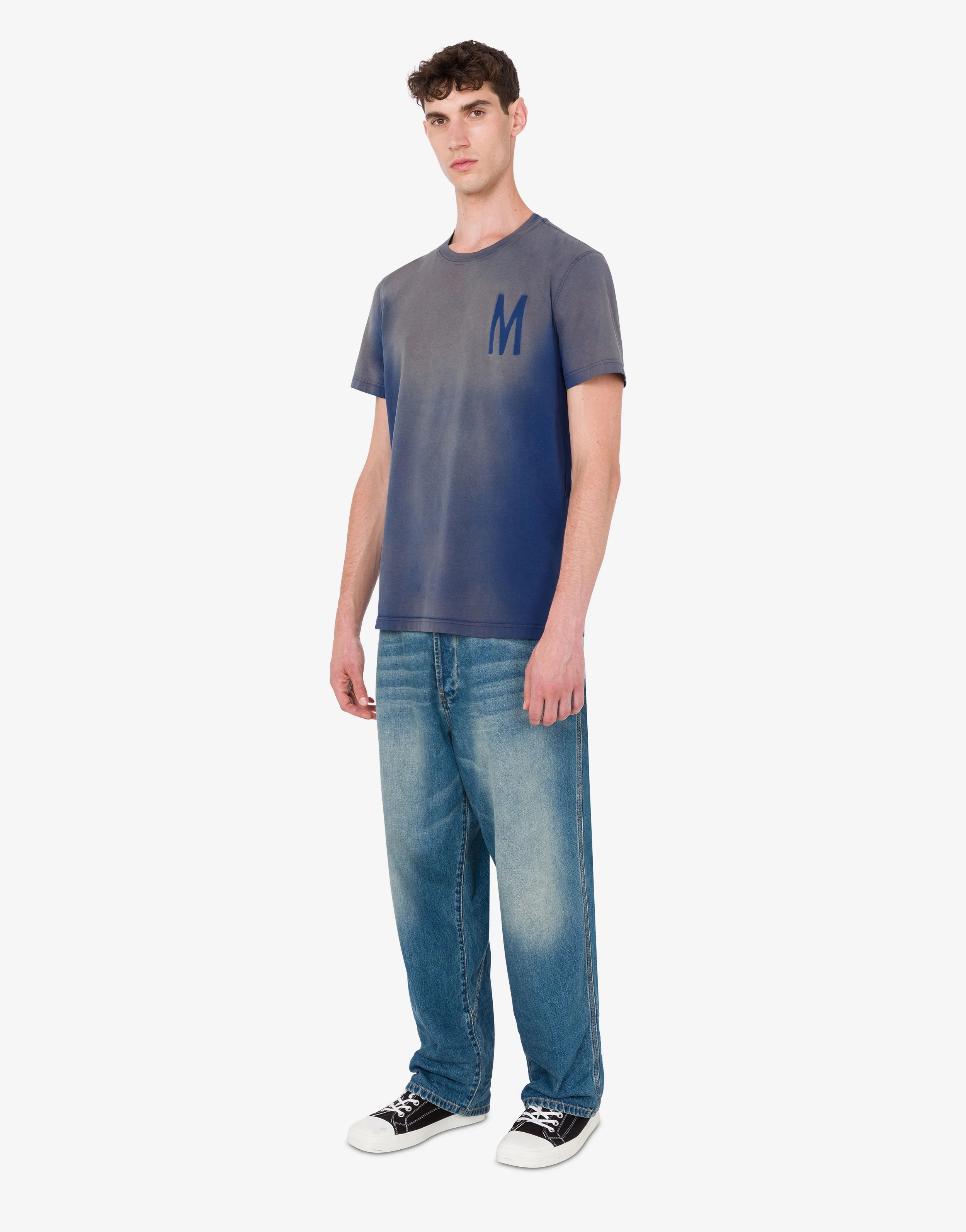 T-shirt in jersey di cotone organico stampata - Image 2