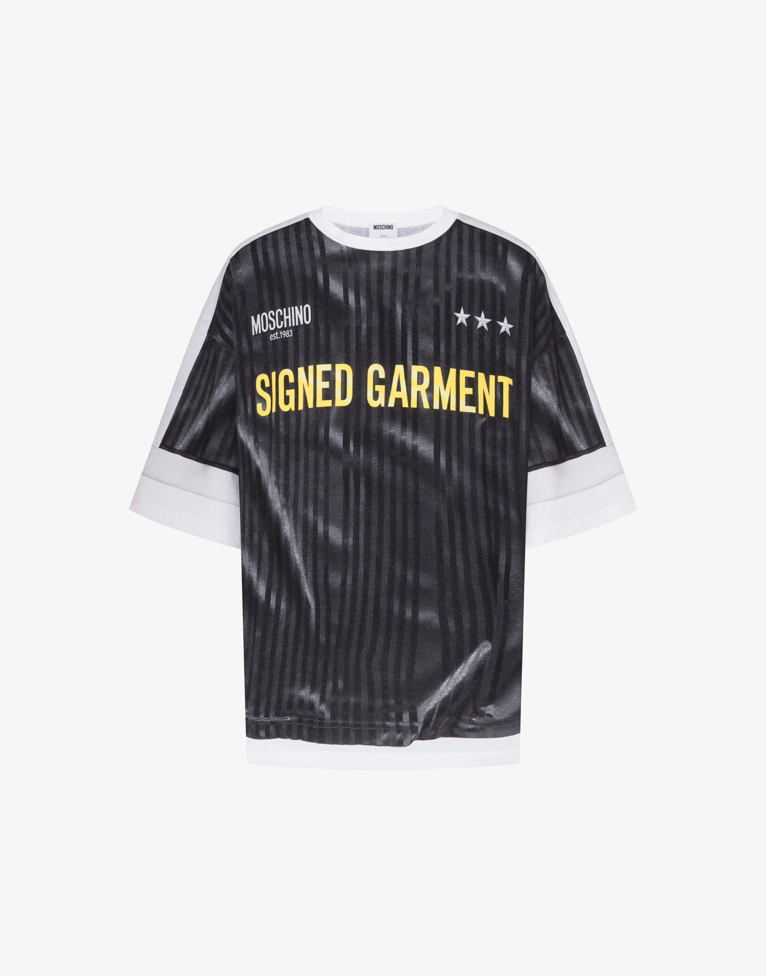 T-shirt in jersey di cotone organico stampata - Image 5