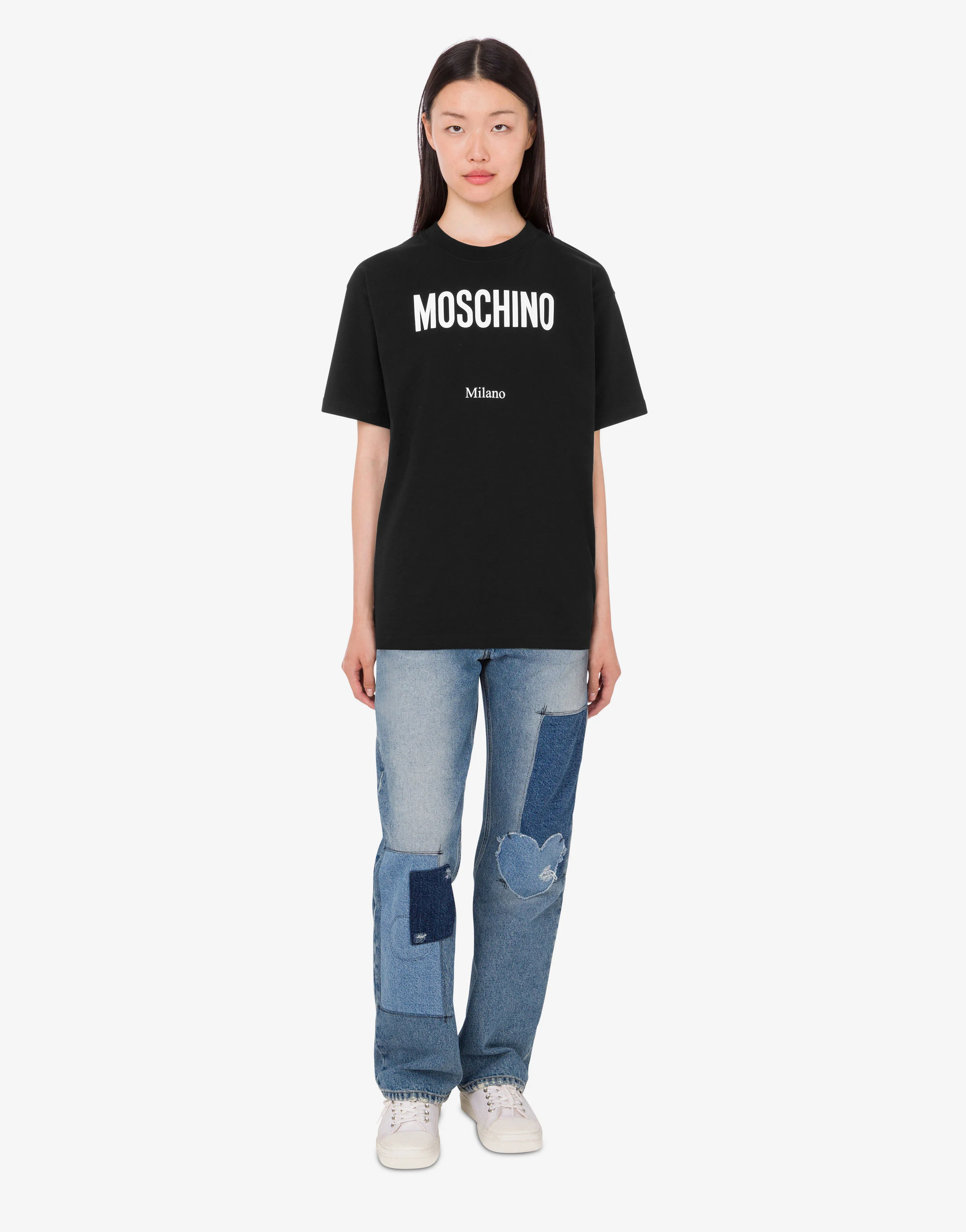 T-shirt in jersey di cotone organico stampata - Image 2