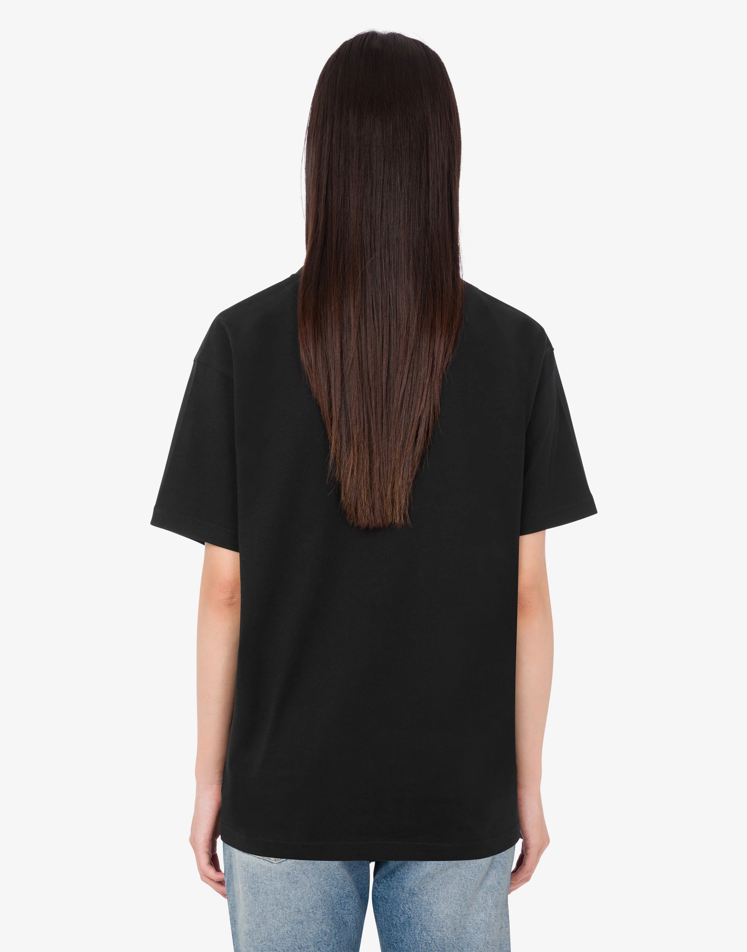 T-shirt in jersey di cotone organico stampata - Image 3