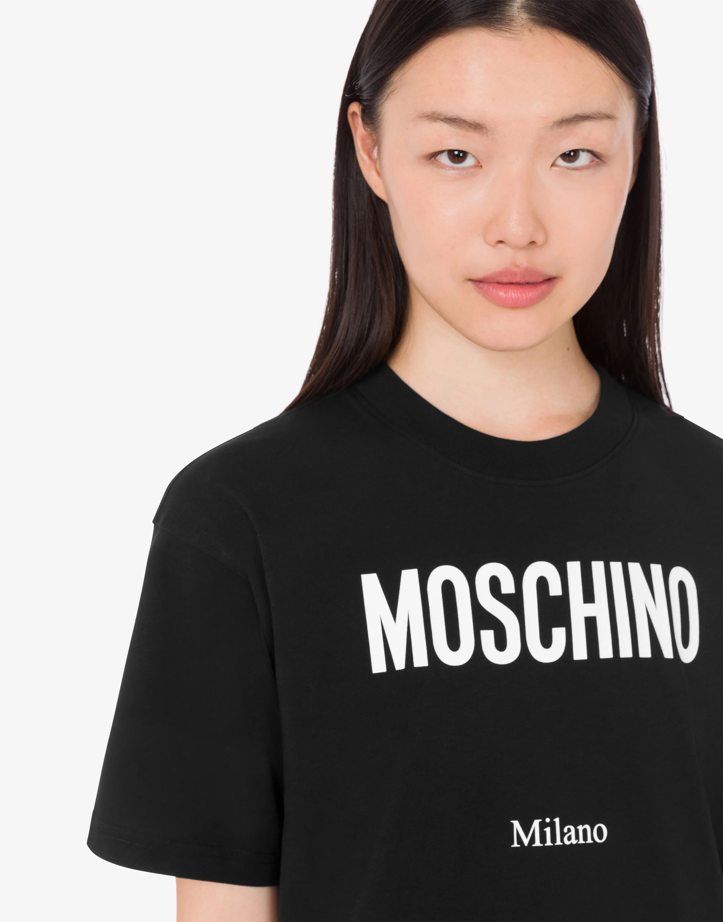 T-shirt in jersey di cotone organico stampata - Image 4
