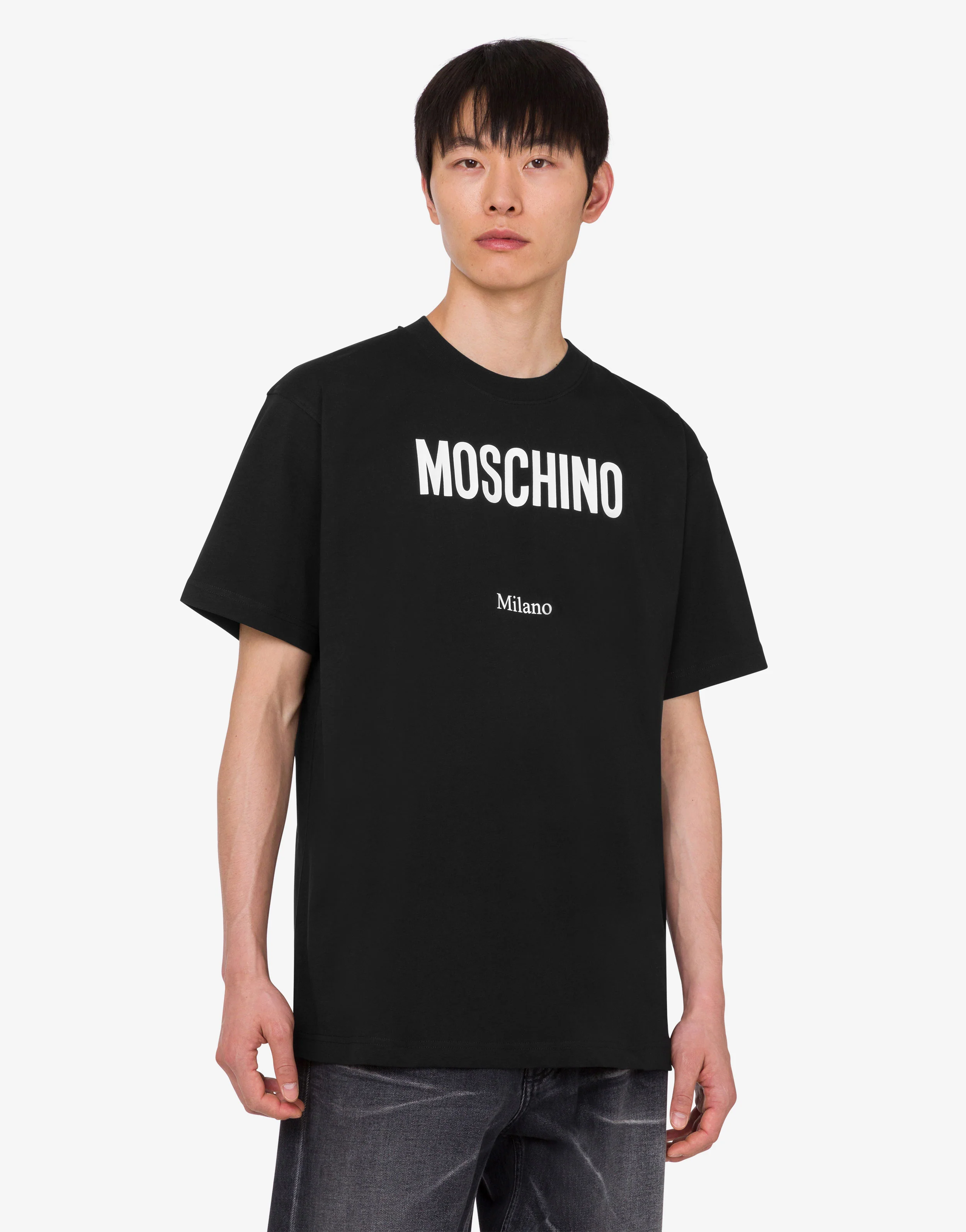 T-shirt in jersey di cotone organico stampata - Image 3