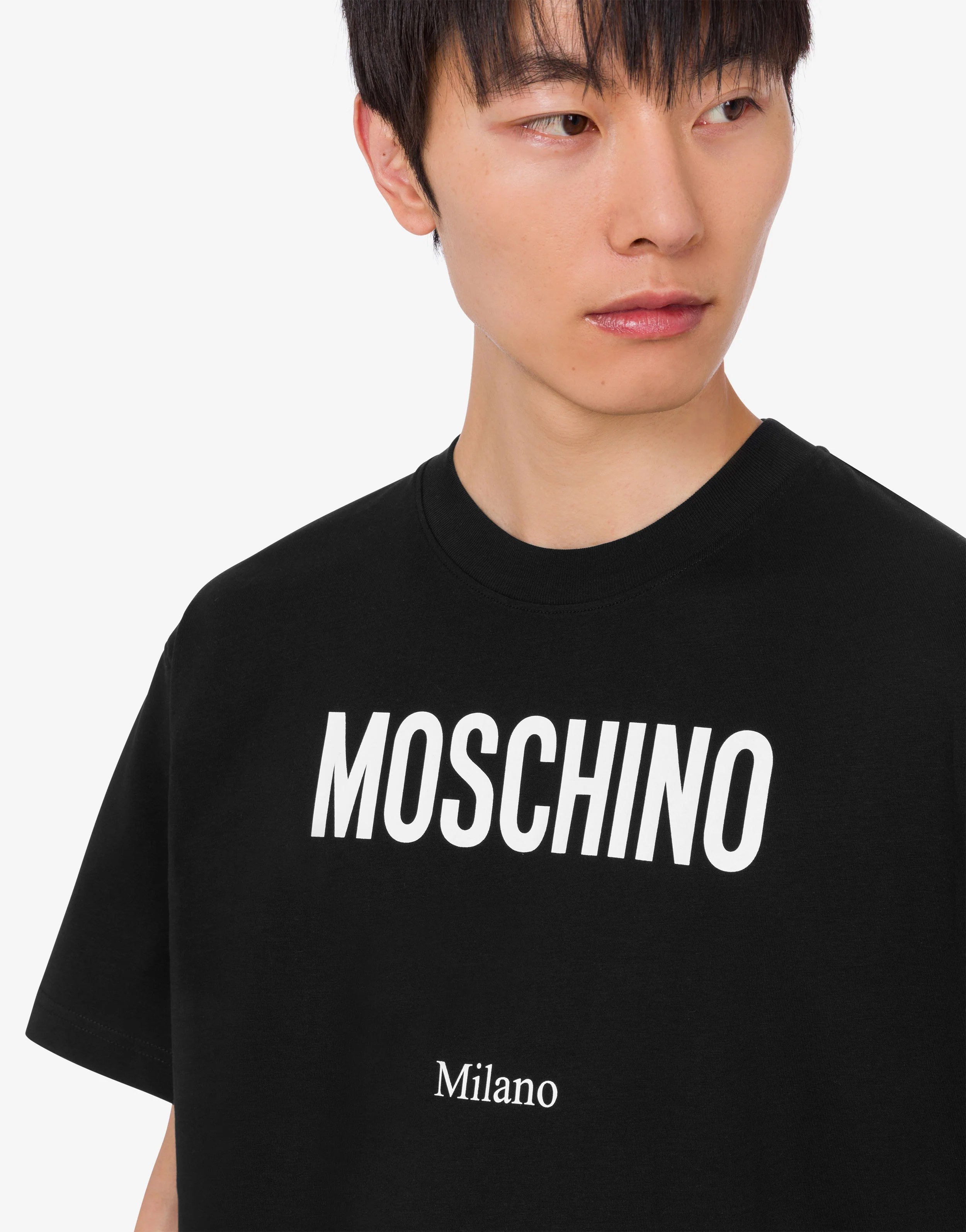 T-shirt in jersey di cotone organico stampata - Image 5