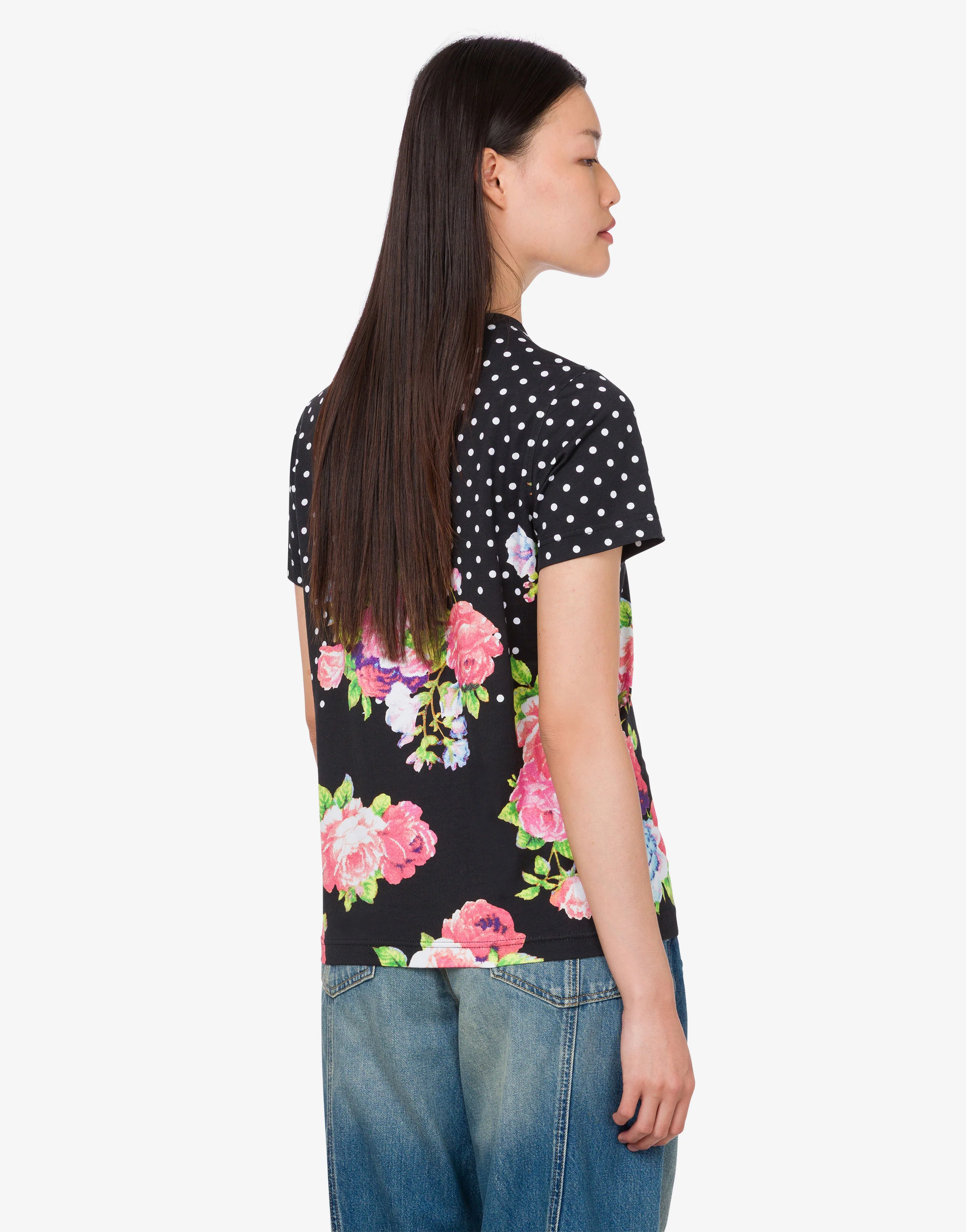 T-shirt in jersey di cotone organico stampata - Image 3