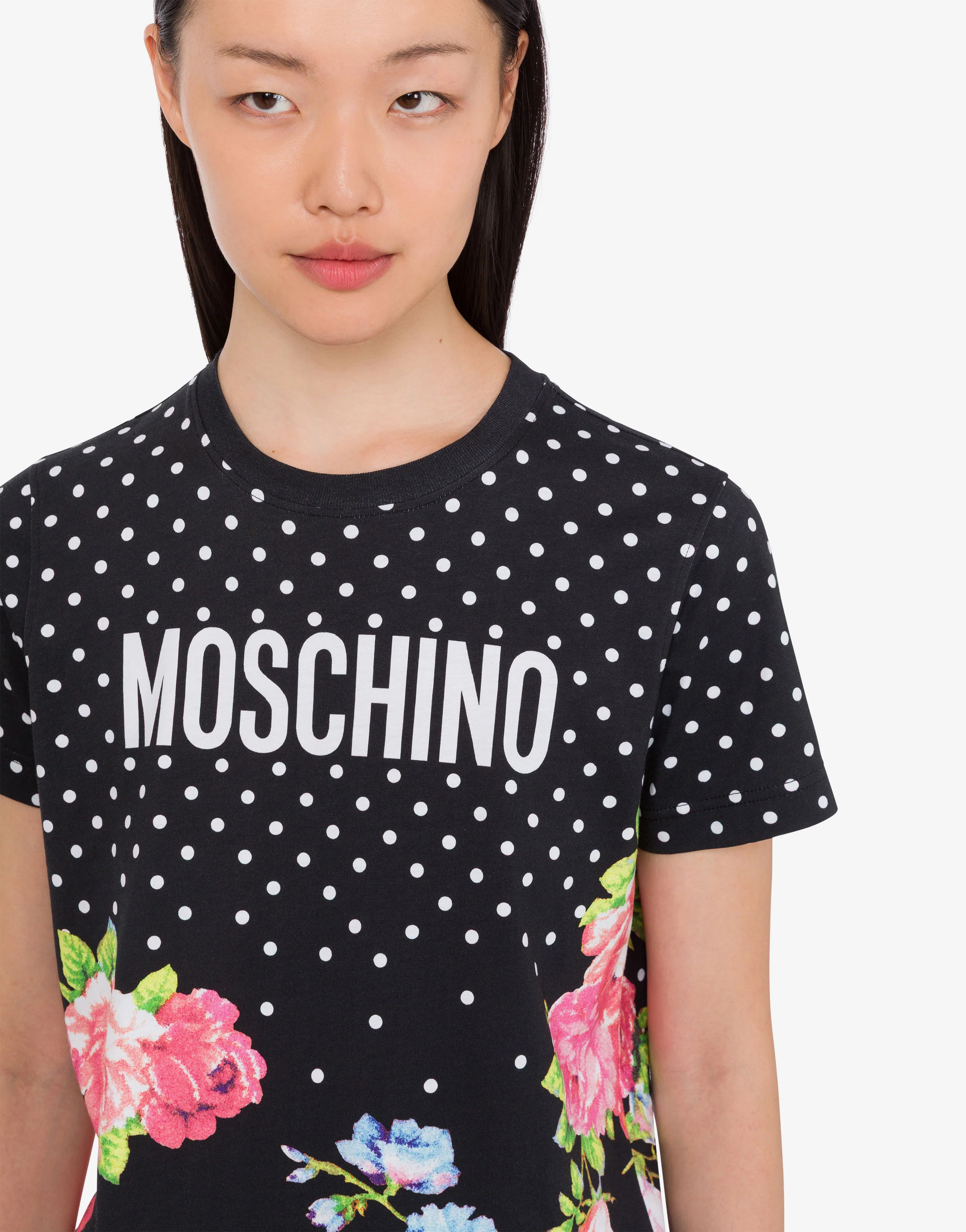 T-shirt in jersey di cotone organico stampata - Image 4