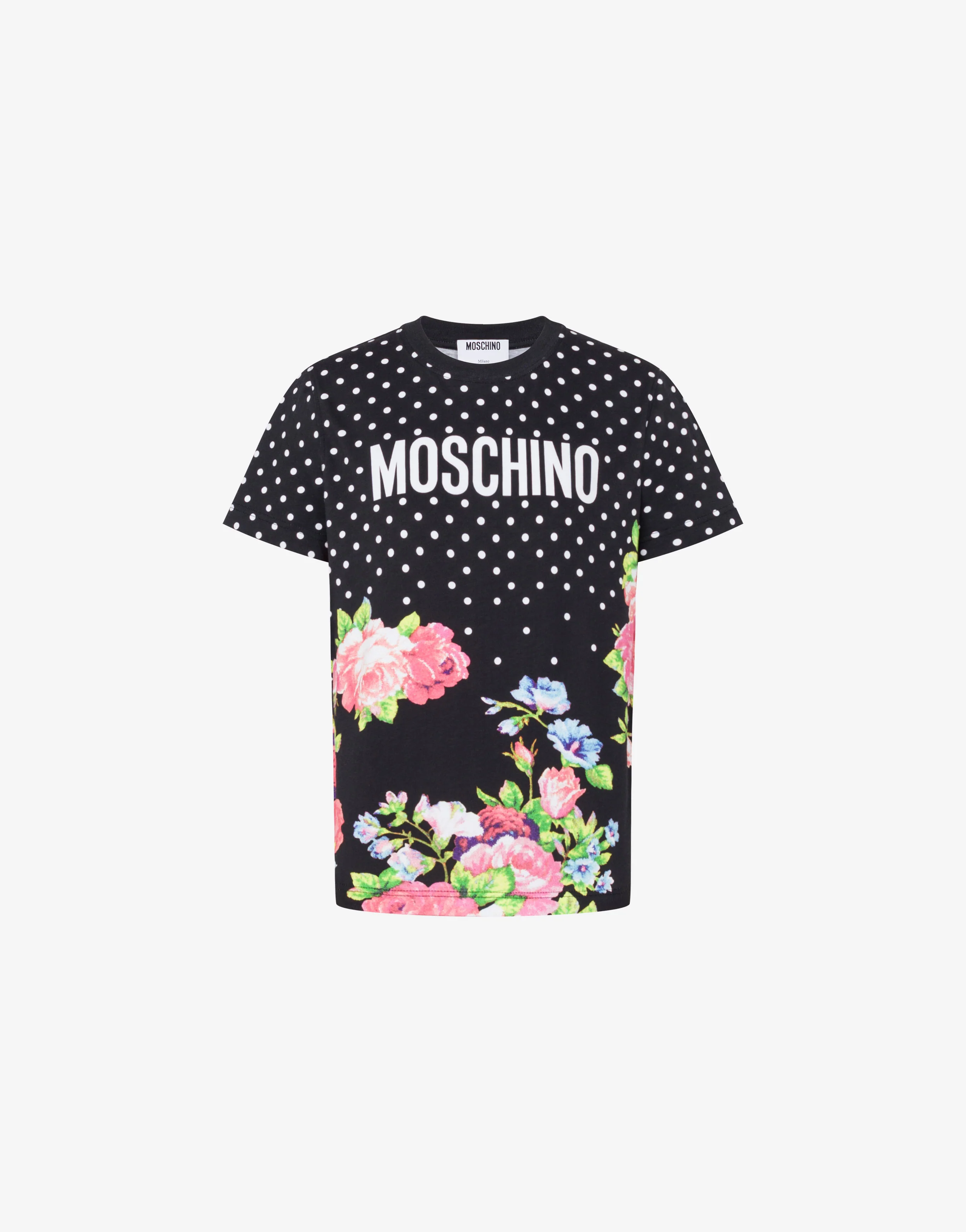 T-shirt in jersey di cotone organico stampata - Image 5