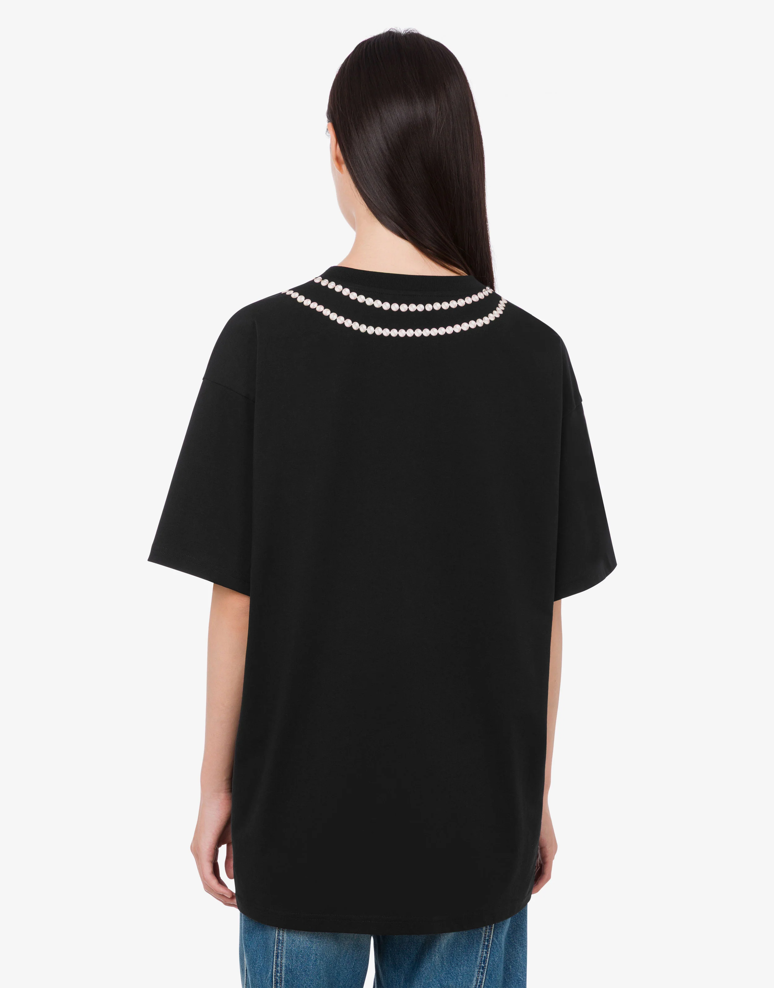 T-shirt in jersey di cotone organico stampata - Image 4