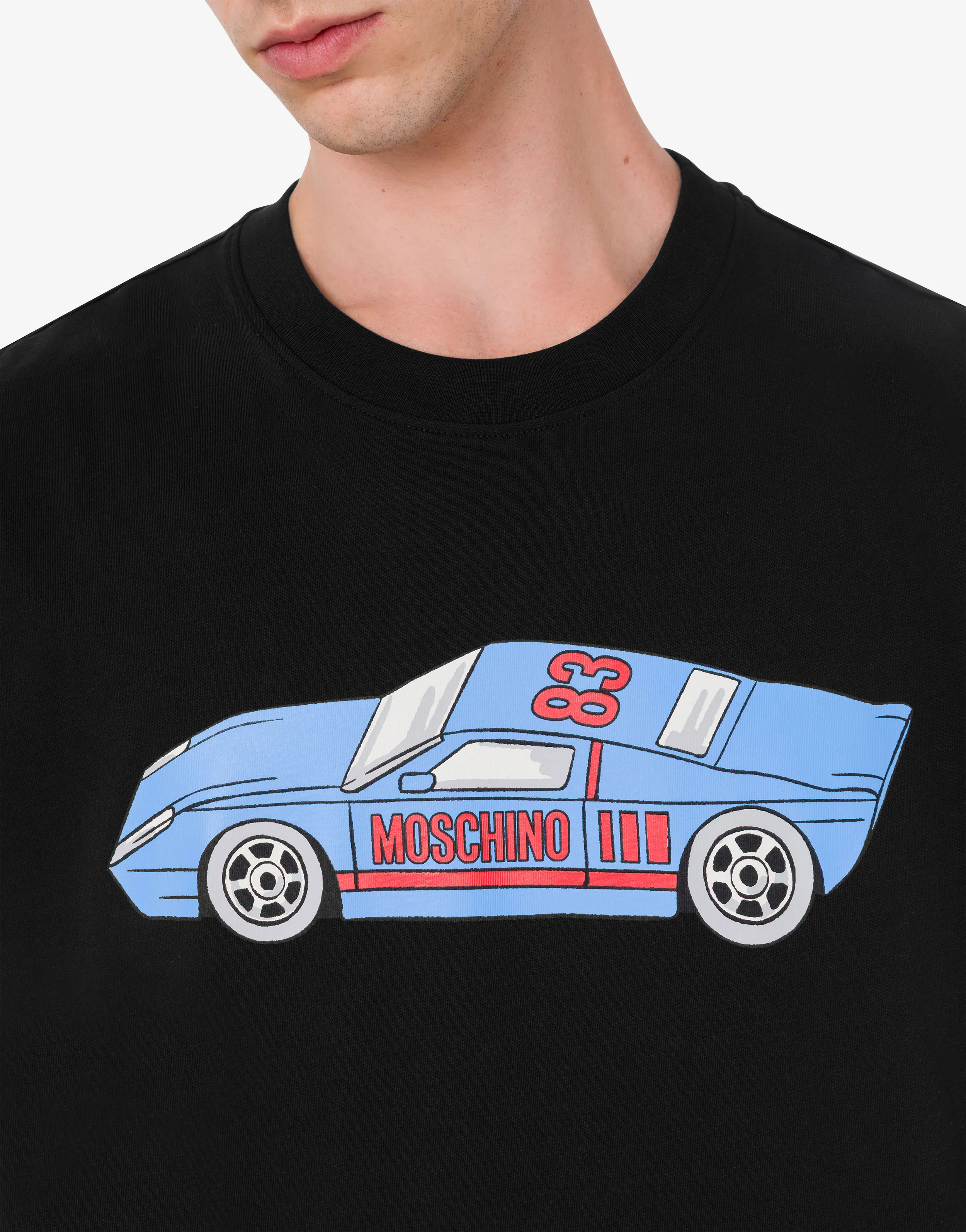 T-shirt in jersey di cotone organico stampata - Image 4
