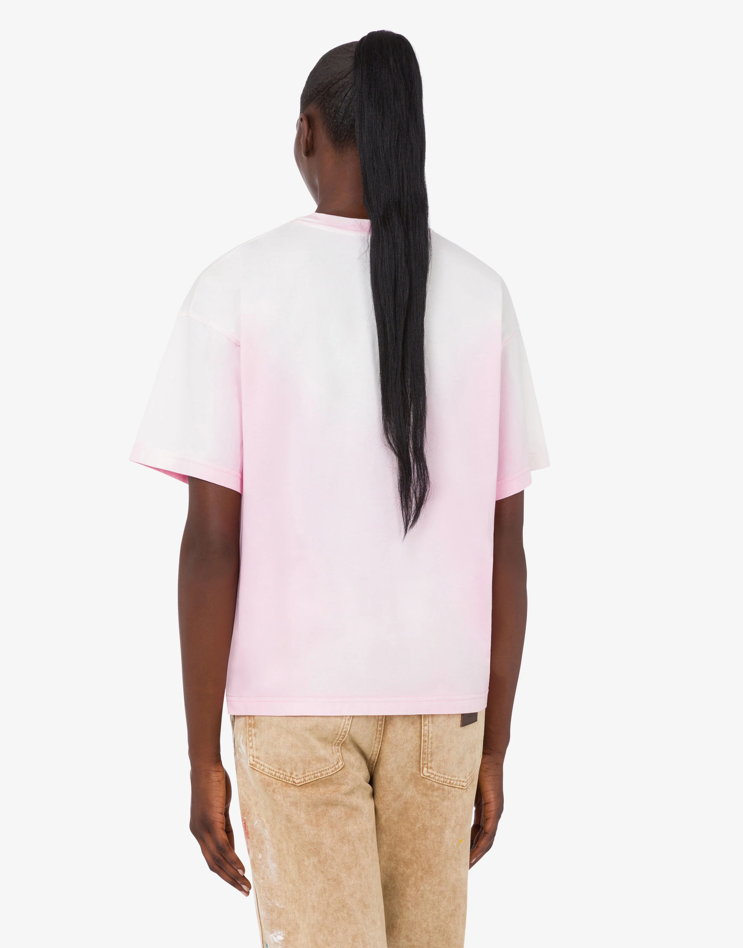 T-shirt in jersey di cotone organico stampata - Image 3