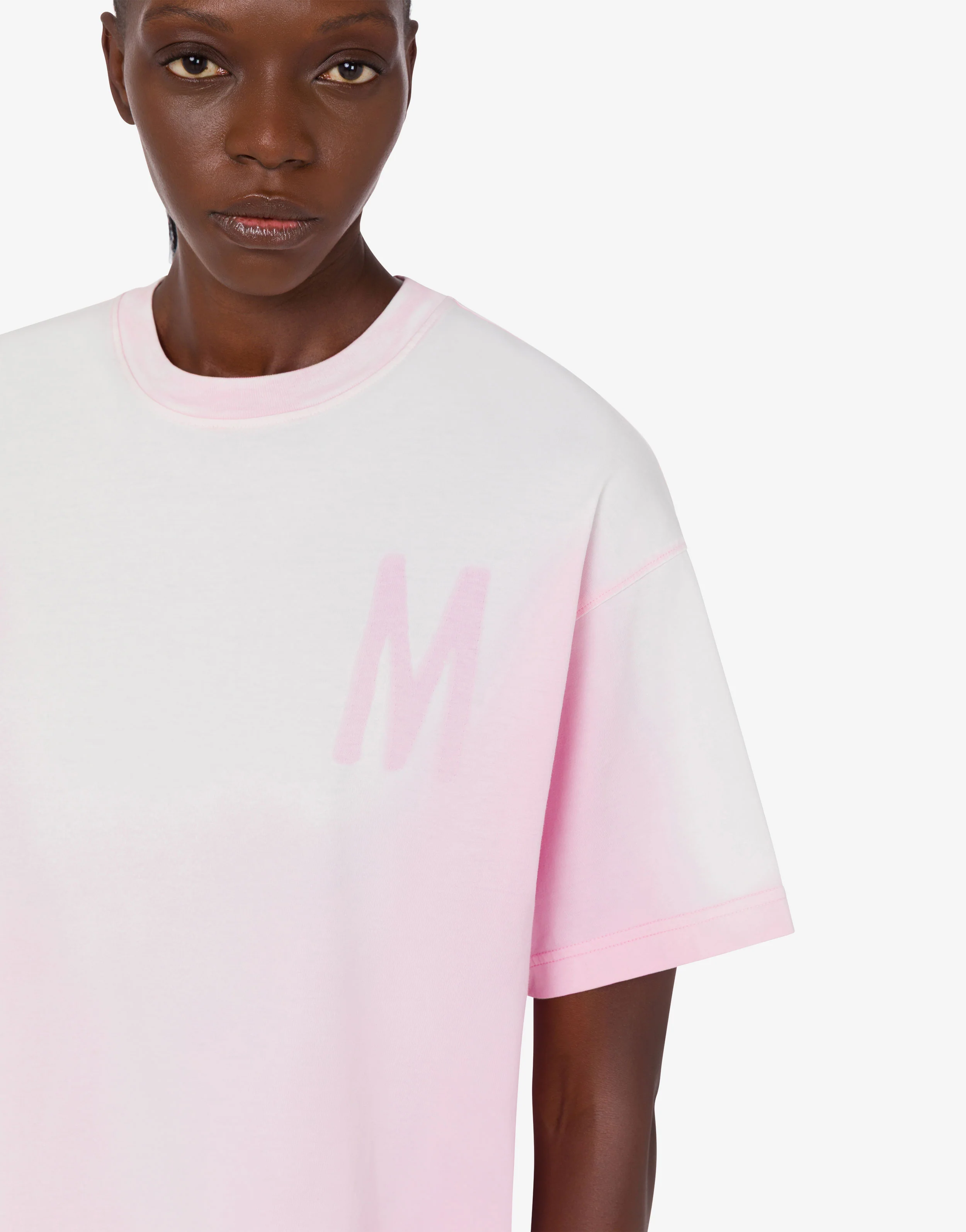T-shirt in jersey di cotone organico stampata - Image 4