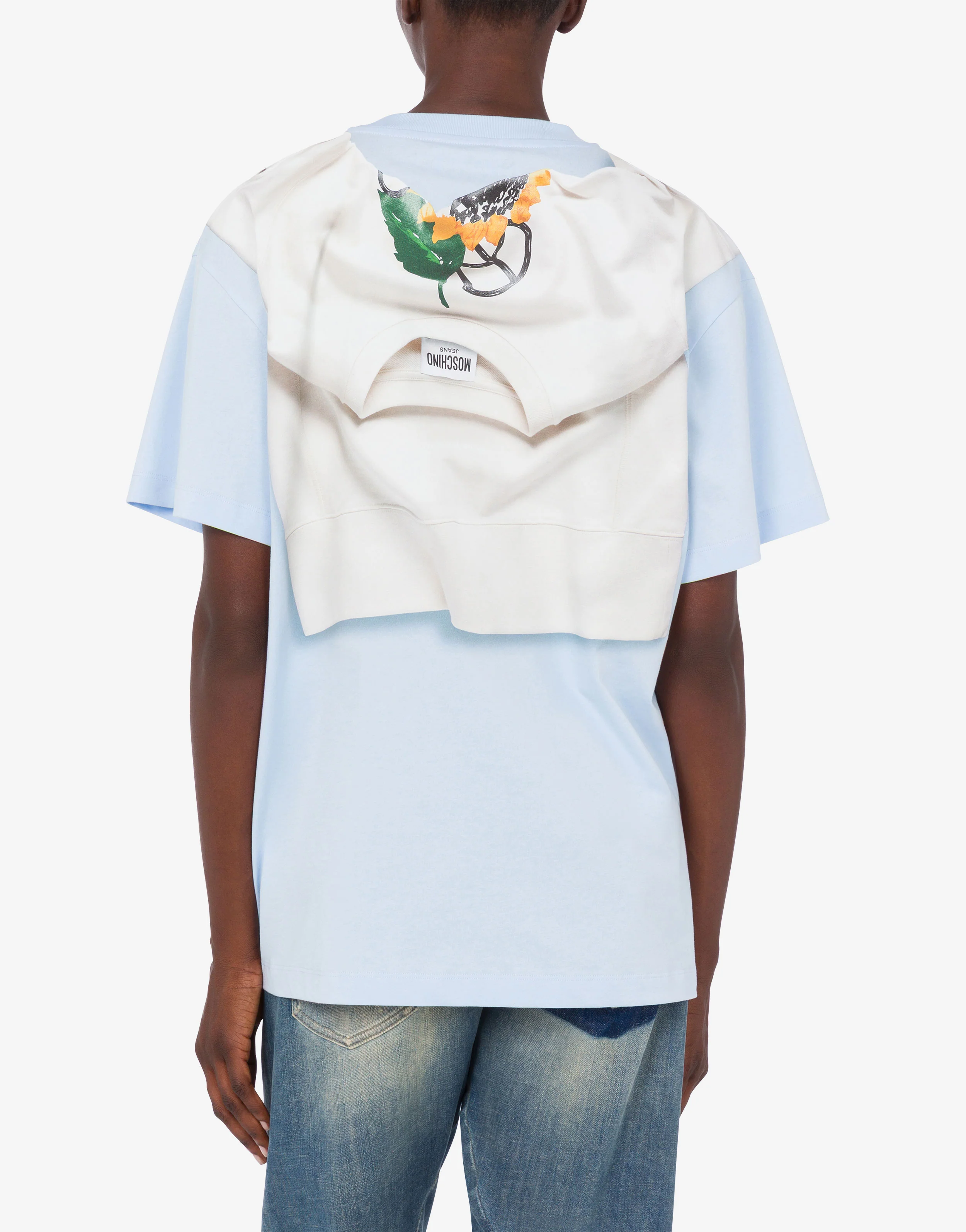 T-shirt in jersey di cotone stampata - Image 3
