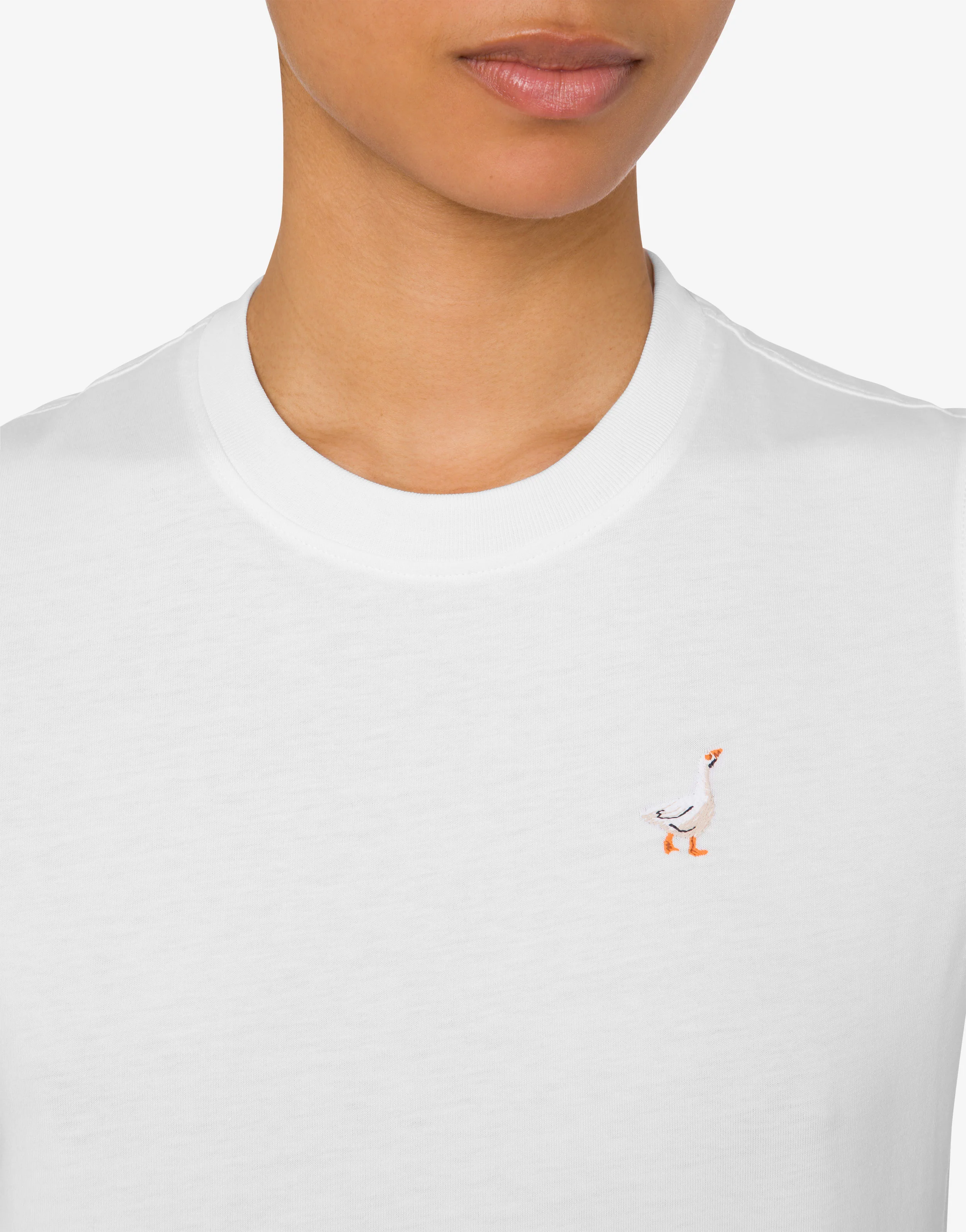 T-shirt in jersey organico Goose Embroidery - Image 4