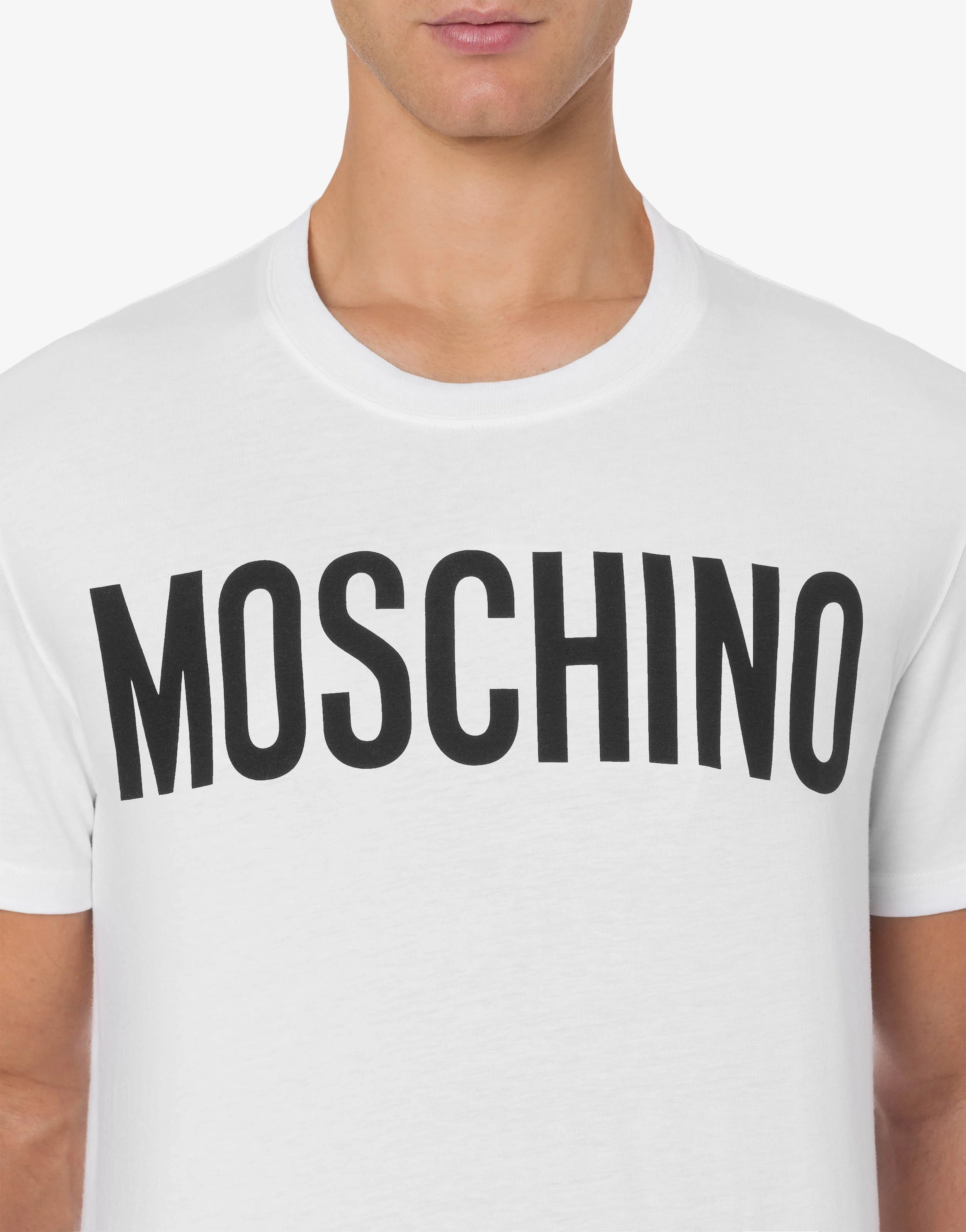 T-shirt in jersey stretch con logo - Image 4