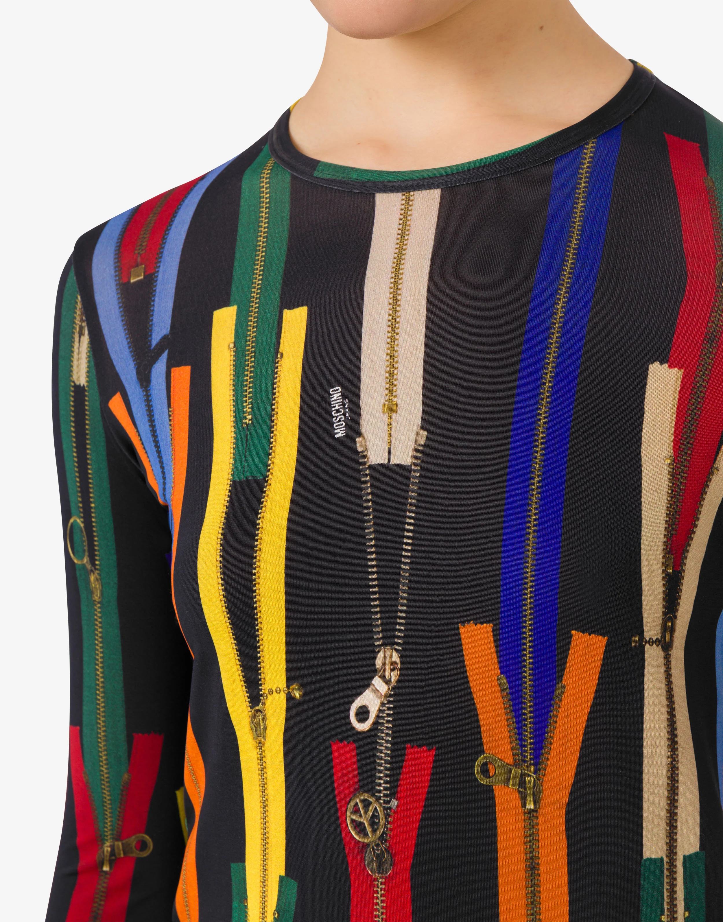 T-shirt in jersey stretch stampata - Image 4
