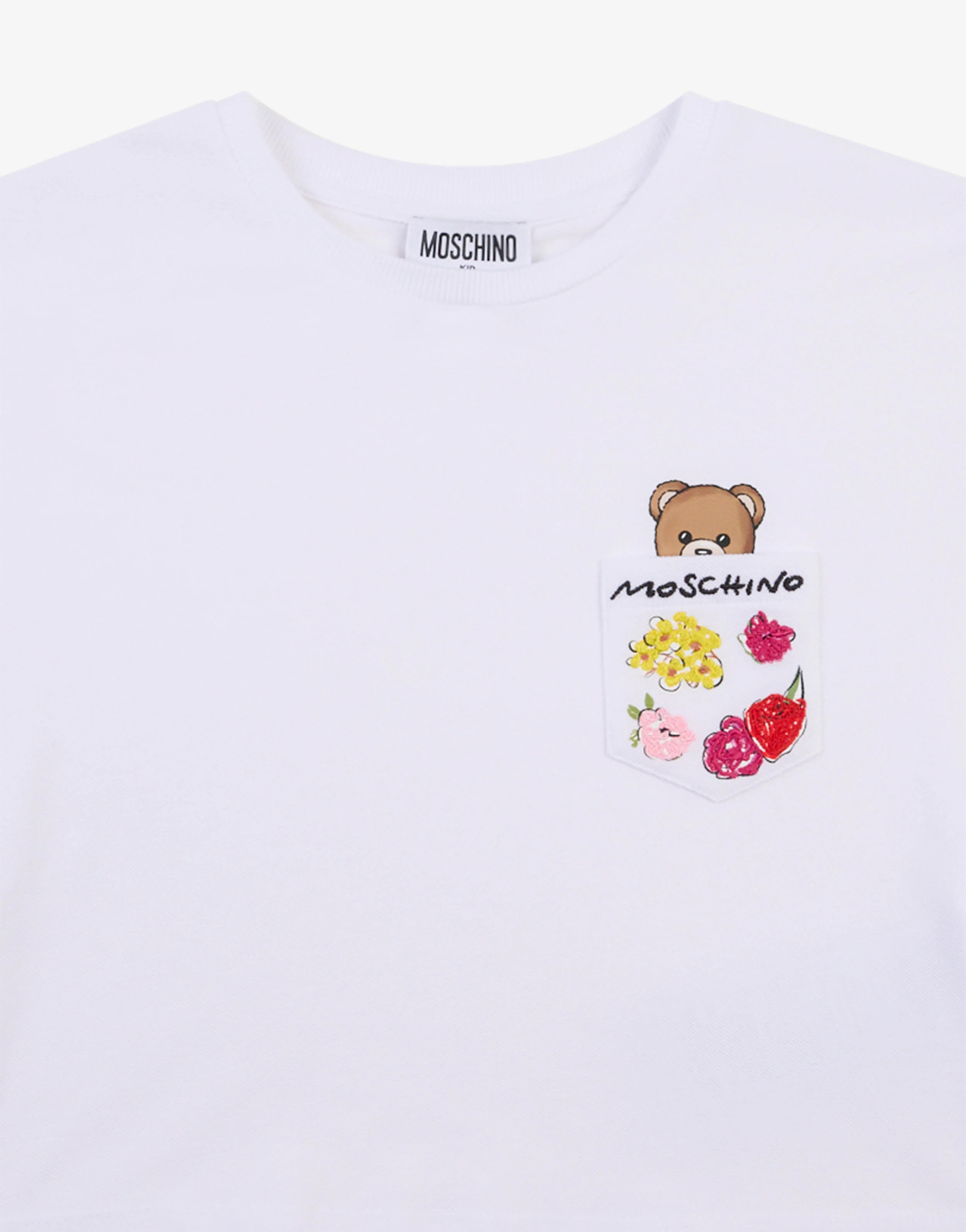 T-shirt in piquet di cotone Moschino Teddy Bear - Image 3